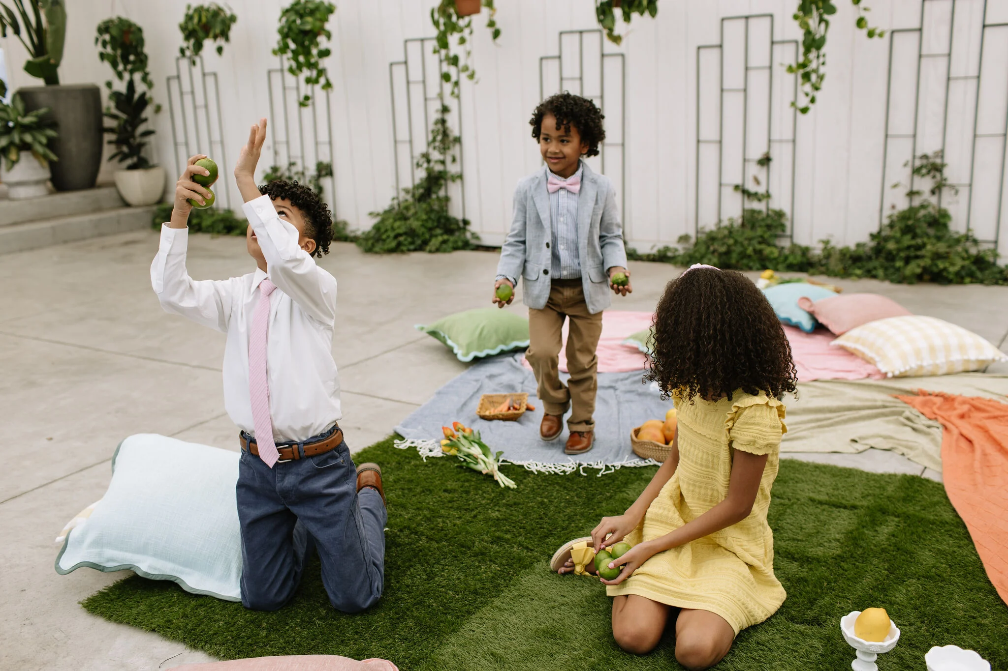 Bubble Gum Stripe Bow Tie for Boys - Image 4