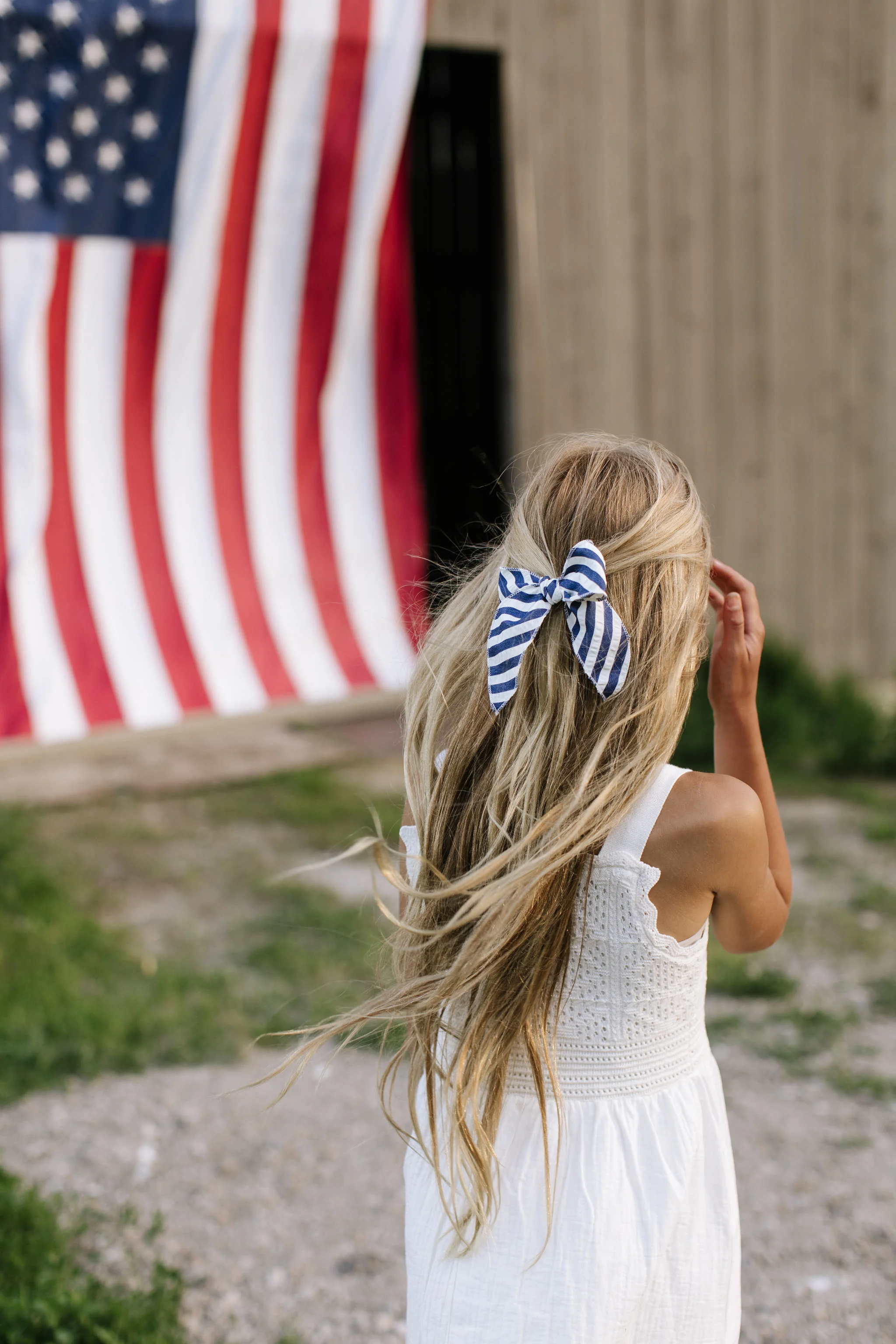 Captain Stripe Darling Hair Bow - Image 2