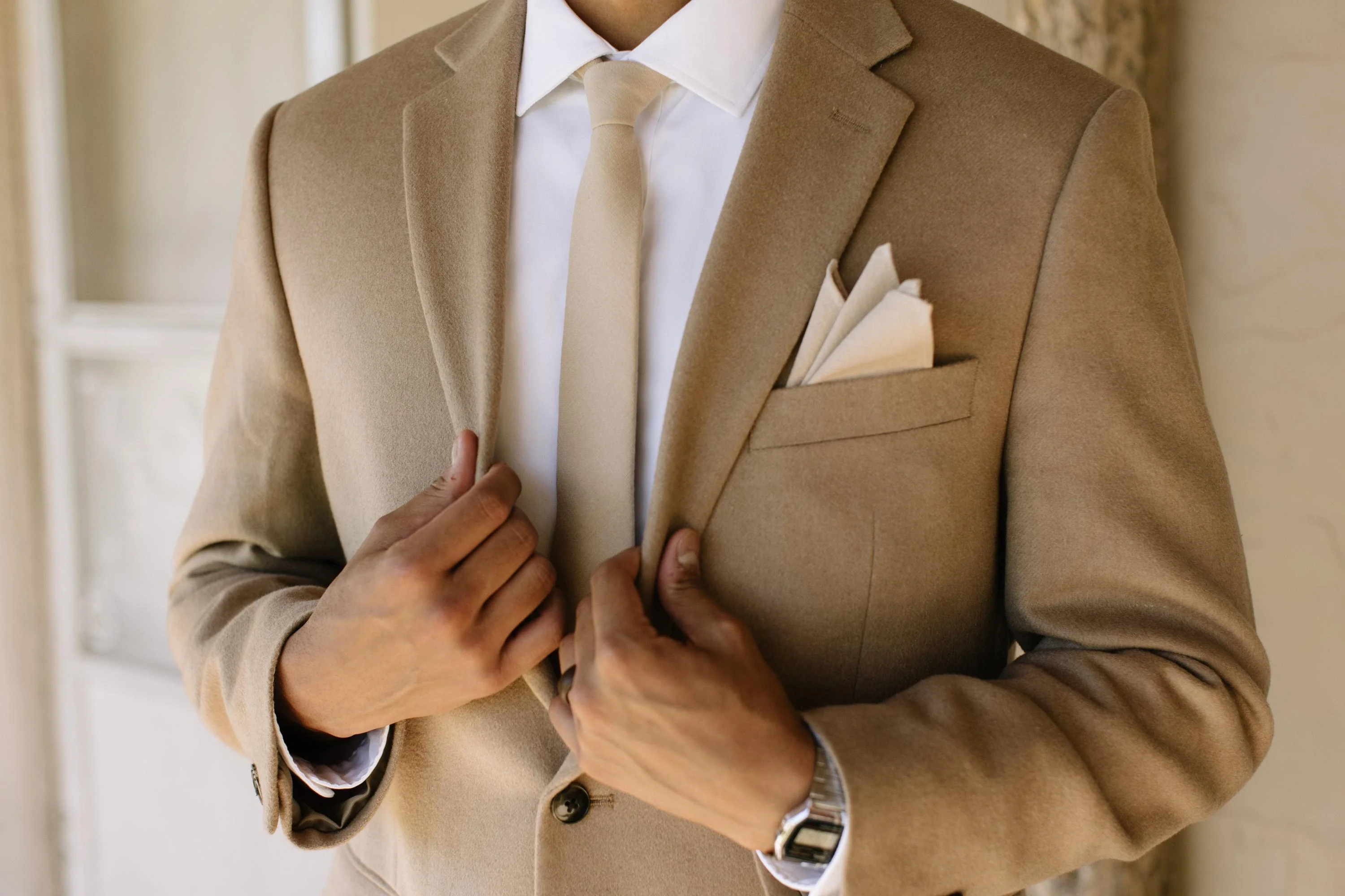 Champagne Pocket Square - Image 3