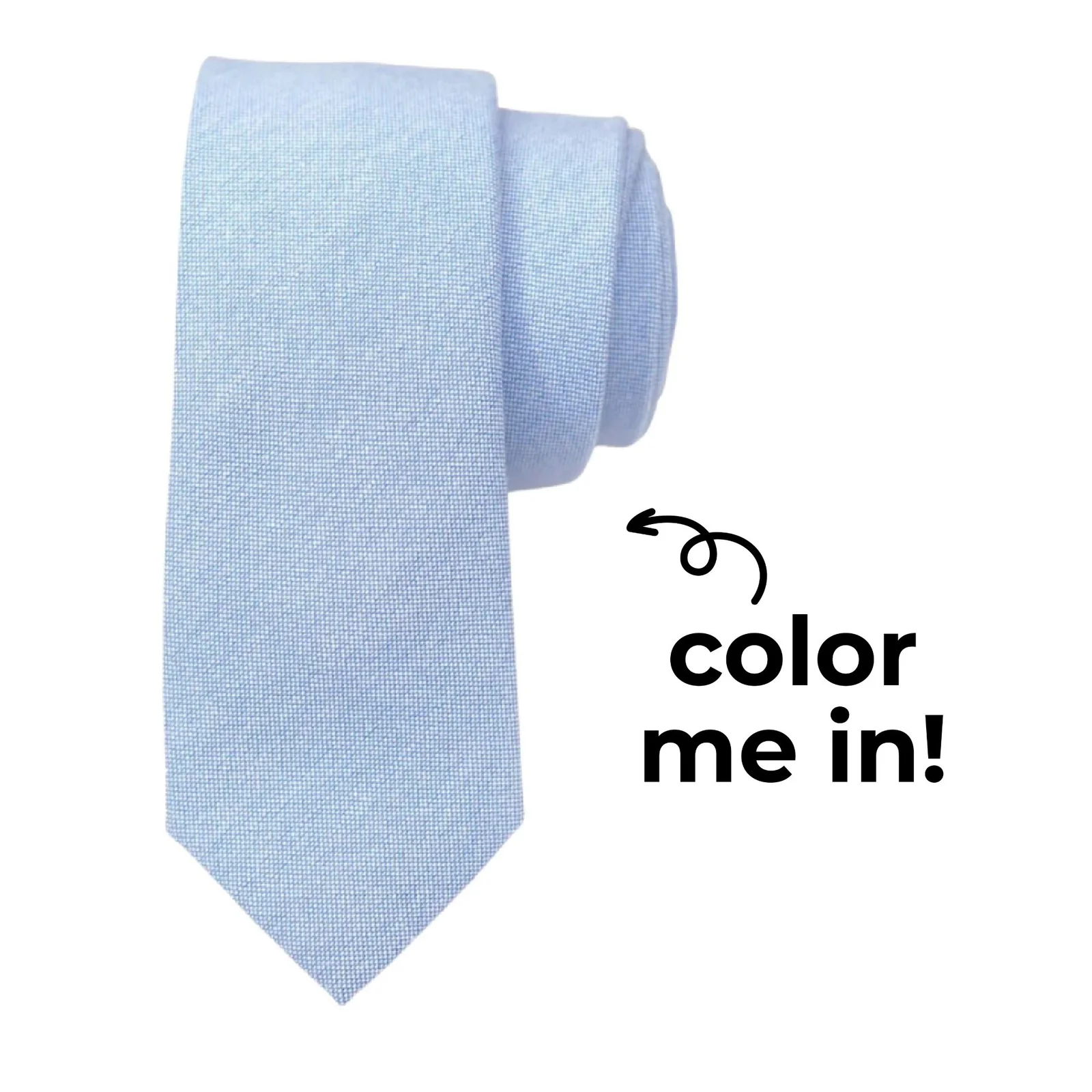 Coloring Tie - Sky Blue