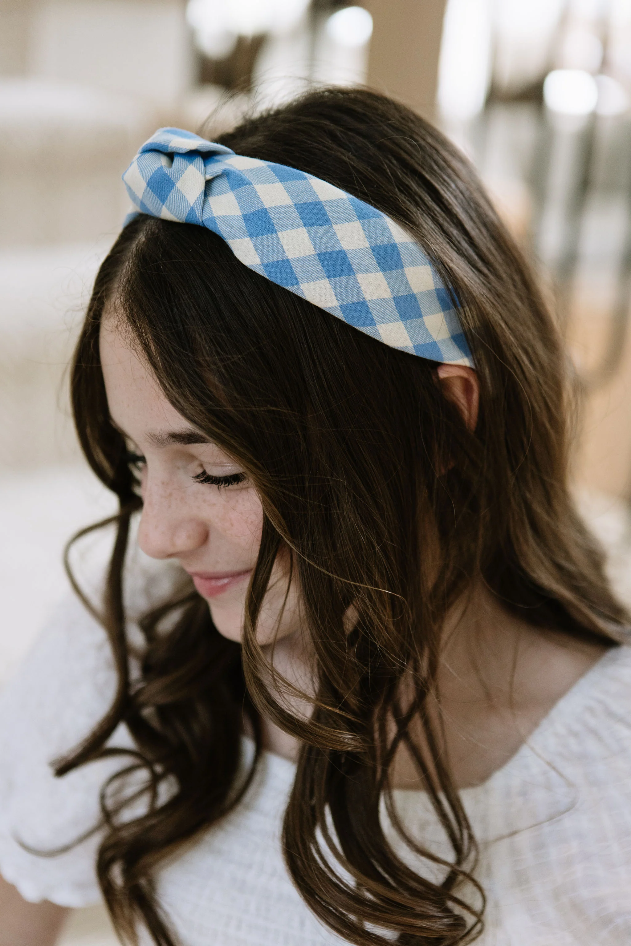 Daybreak Plaid Knotted Headband - Image 2