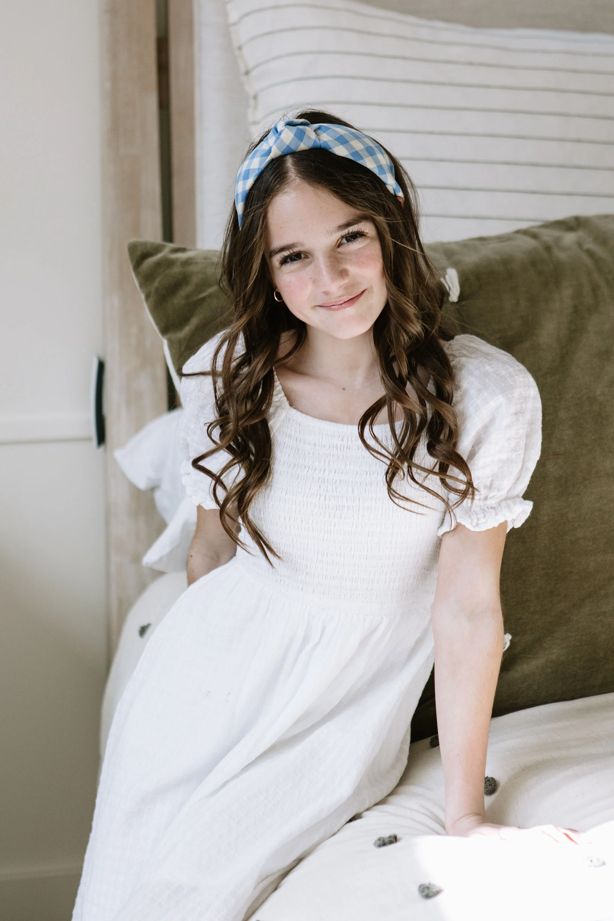Daybreak Plaid Knotted Headband - Image 6