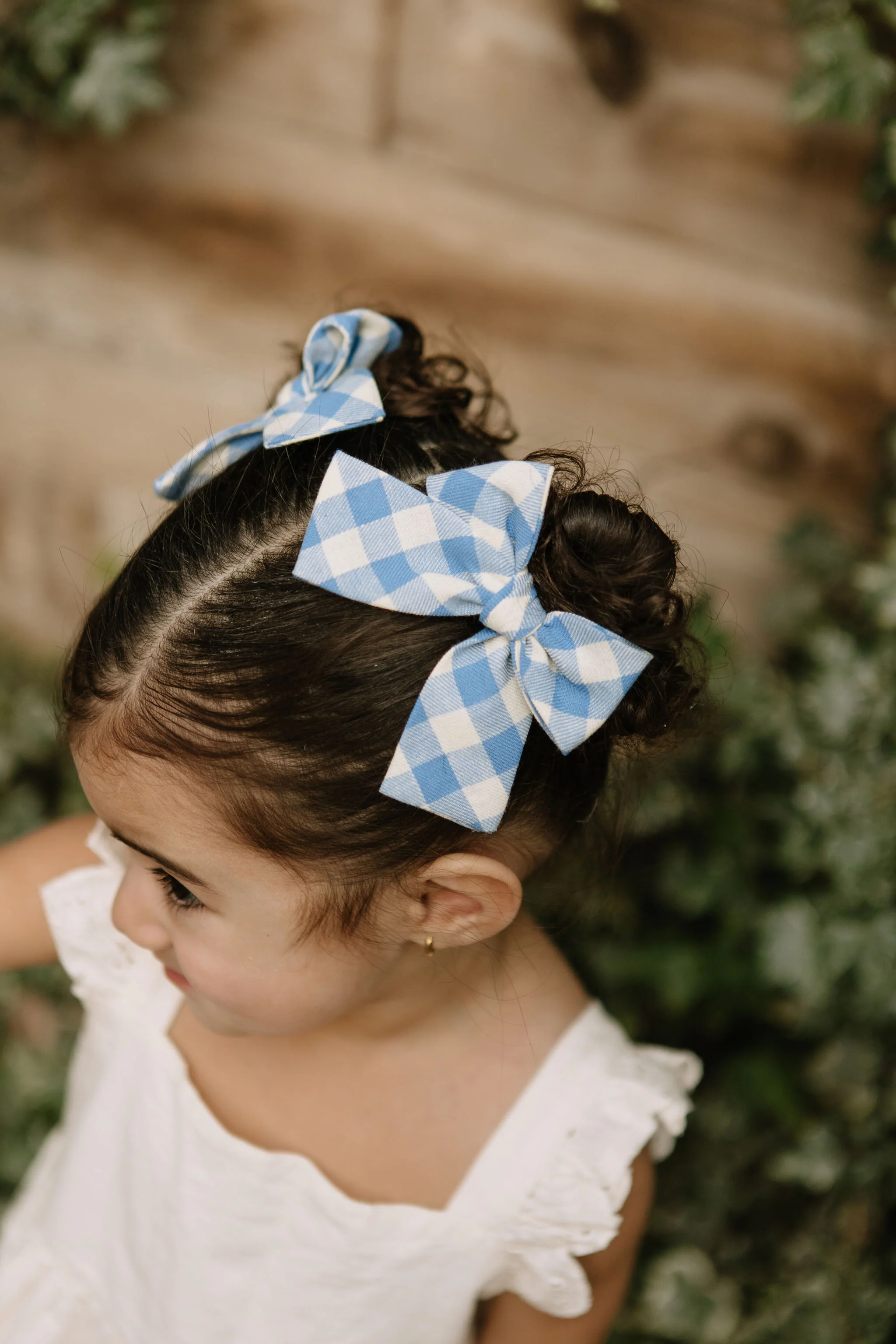 Daybreak Plaid Petite Hair Bow - Image 2