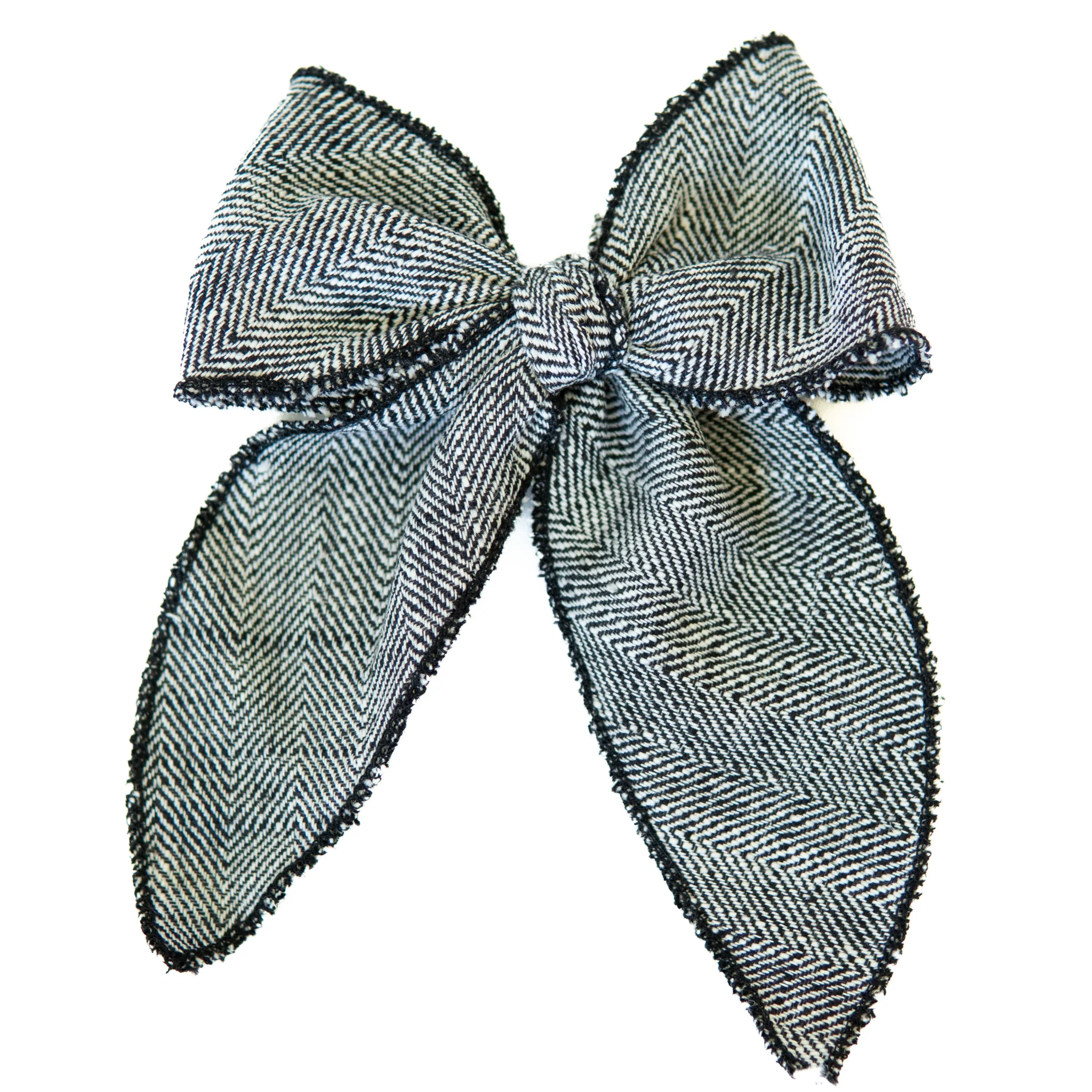 Ebony Tweed Darling Hair Bow