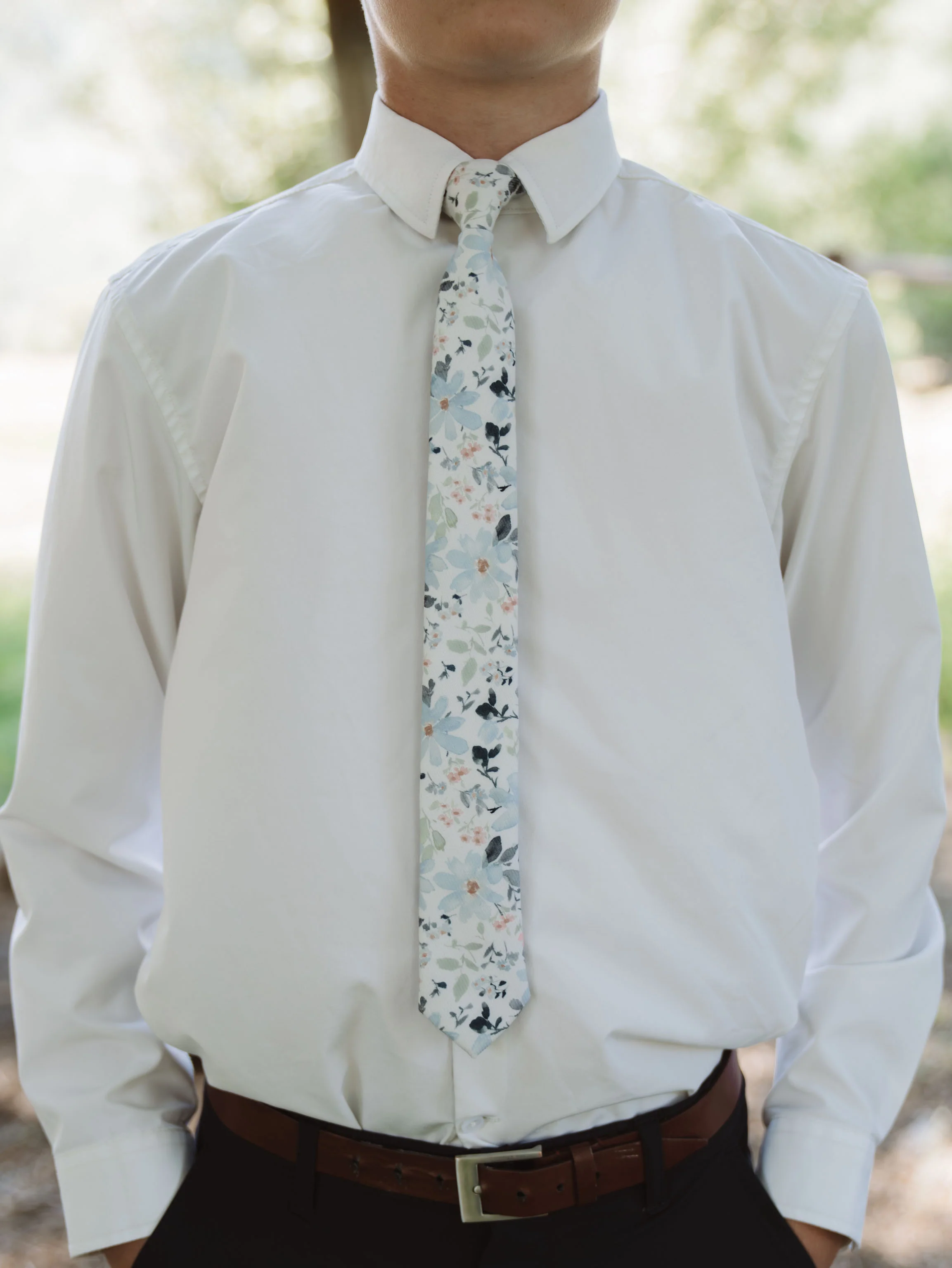 Eva Floral Boys Tie - Image 2