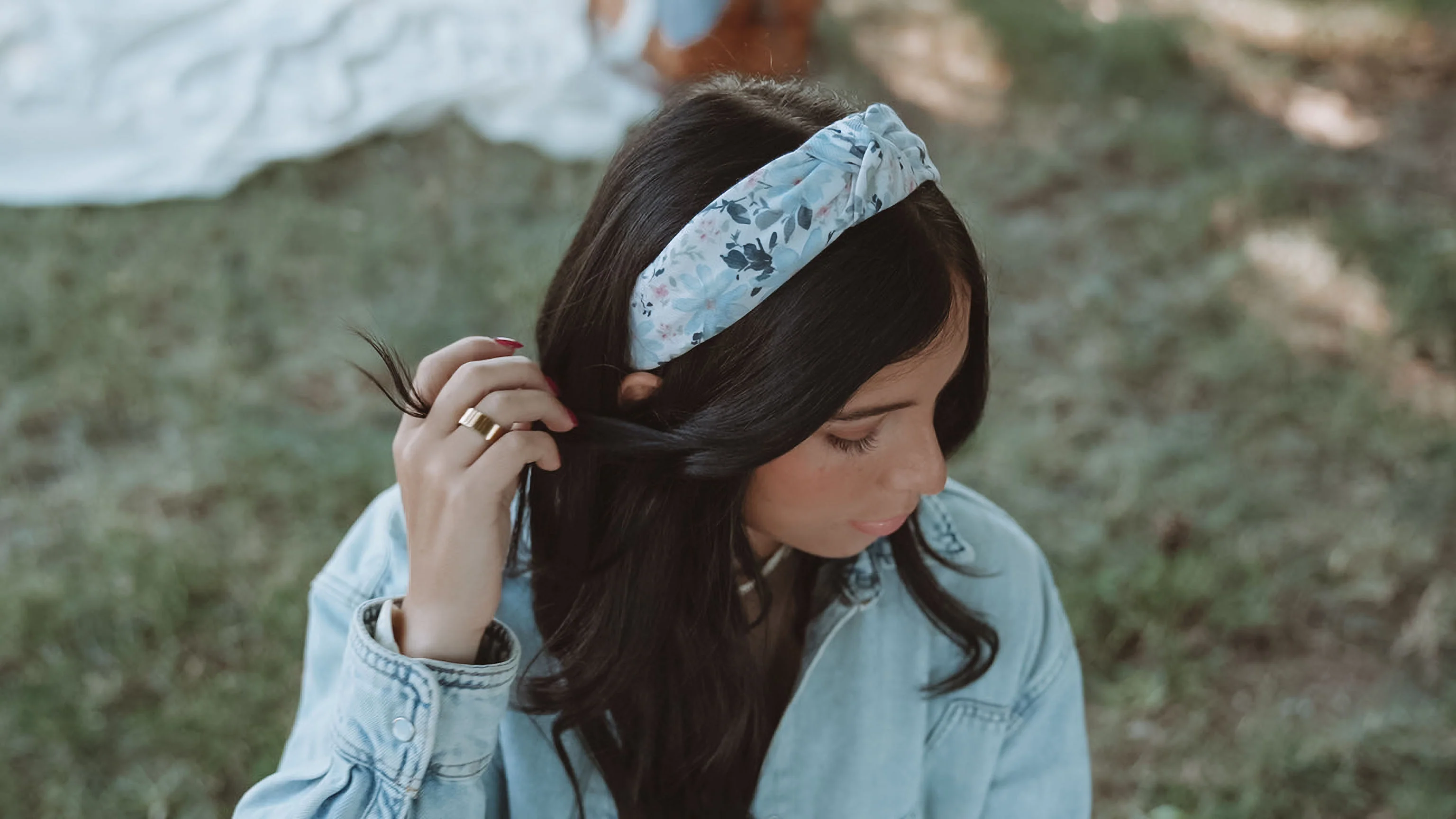 Eva Floral Knotted Headband - Image 4
