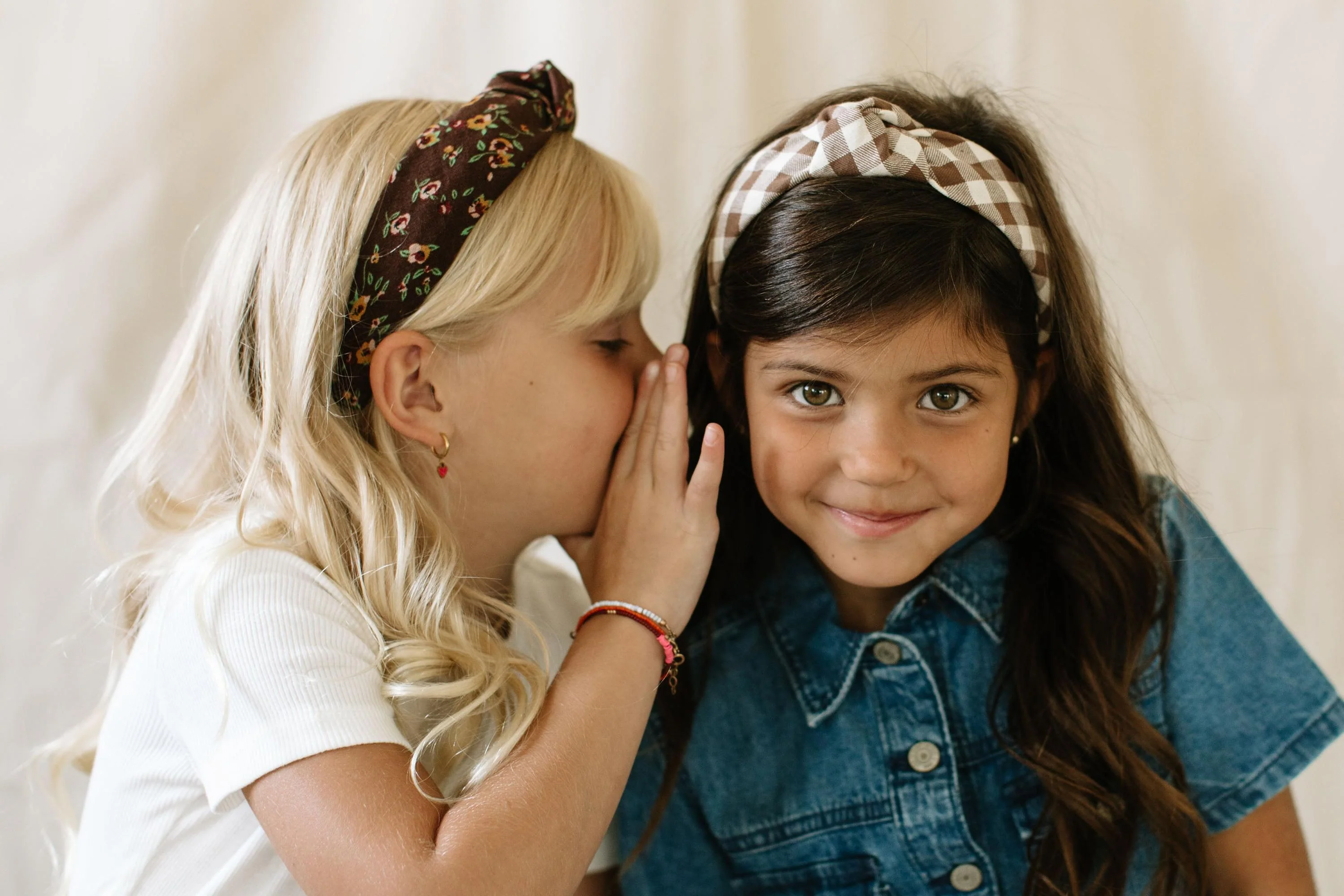 Fawn Gingham Knotted Headband - Image 5