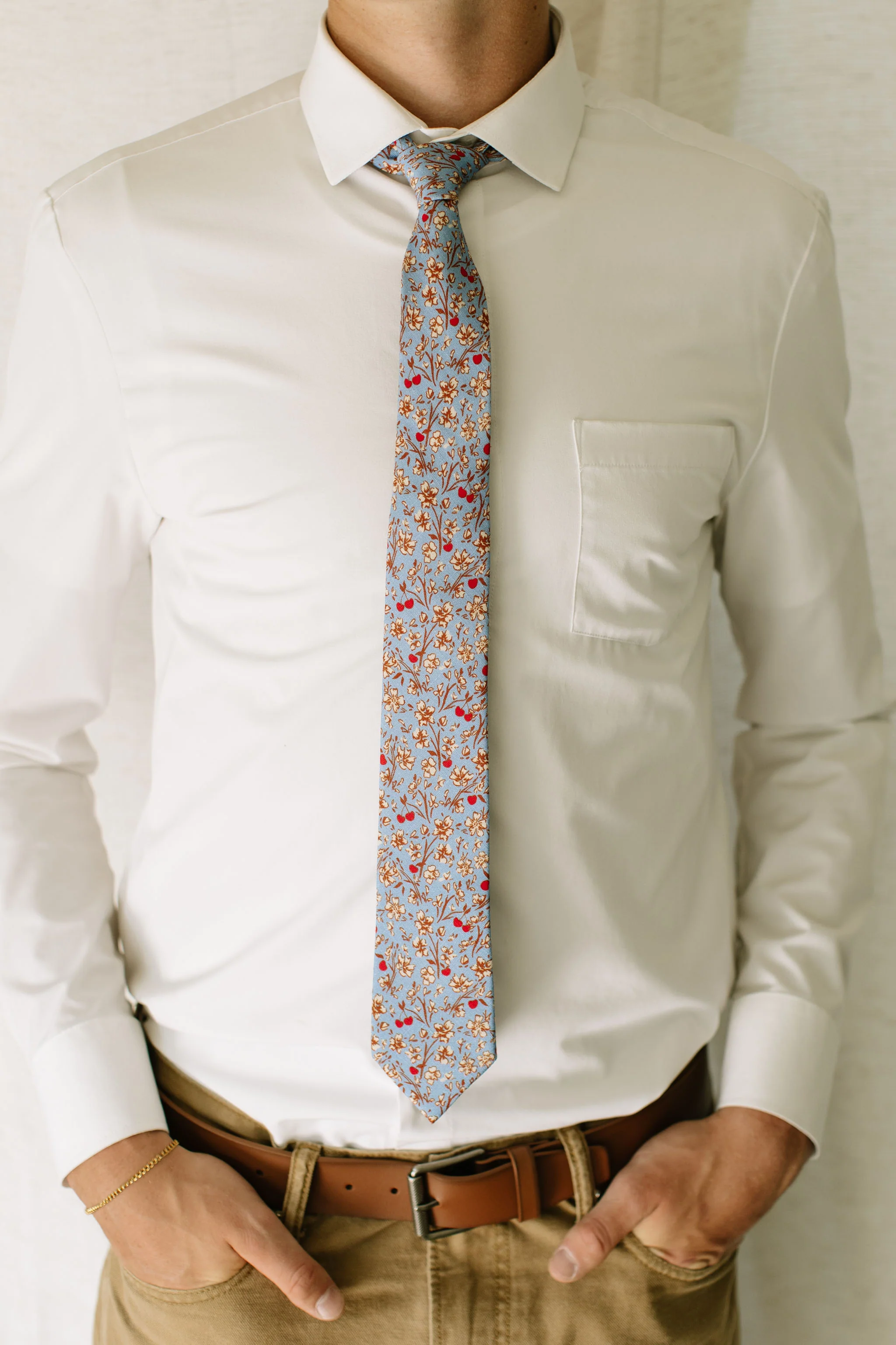 Franklin Floral Men's Tie - Image 7