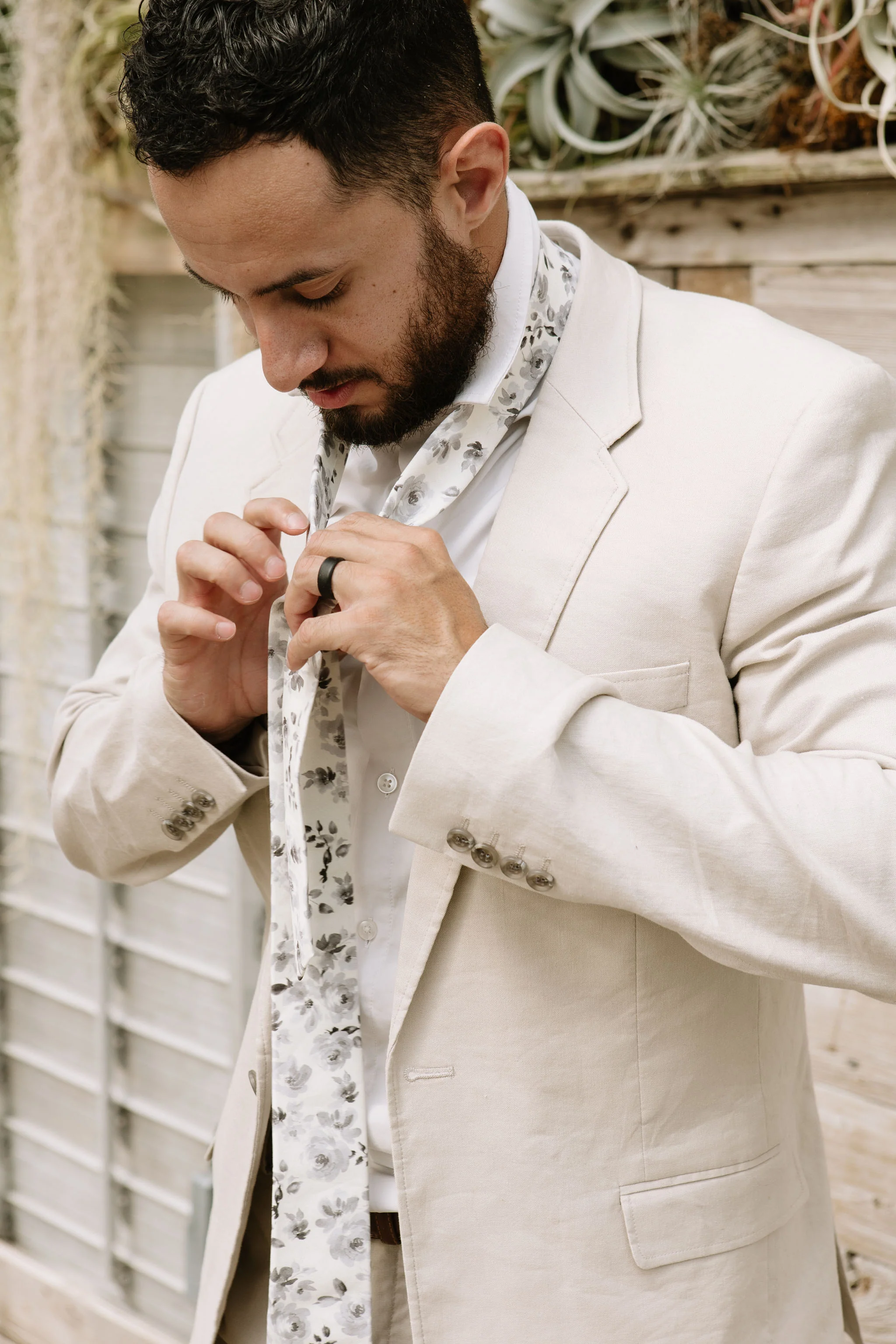 French Floral Men's Tie - Image 6