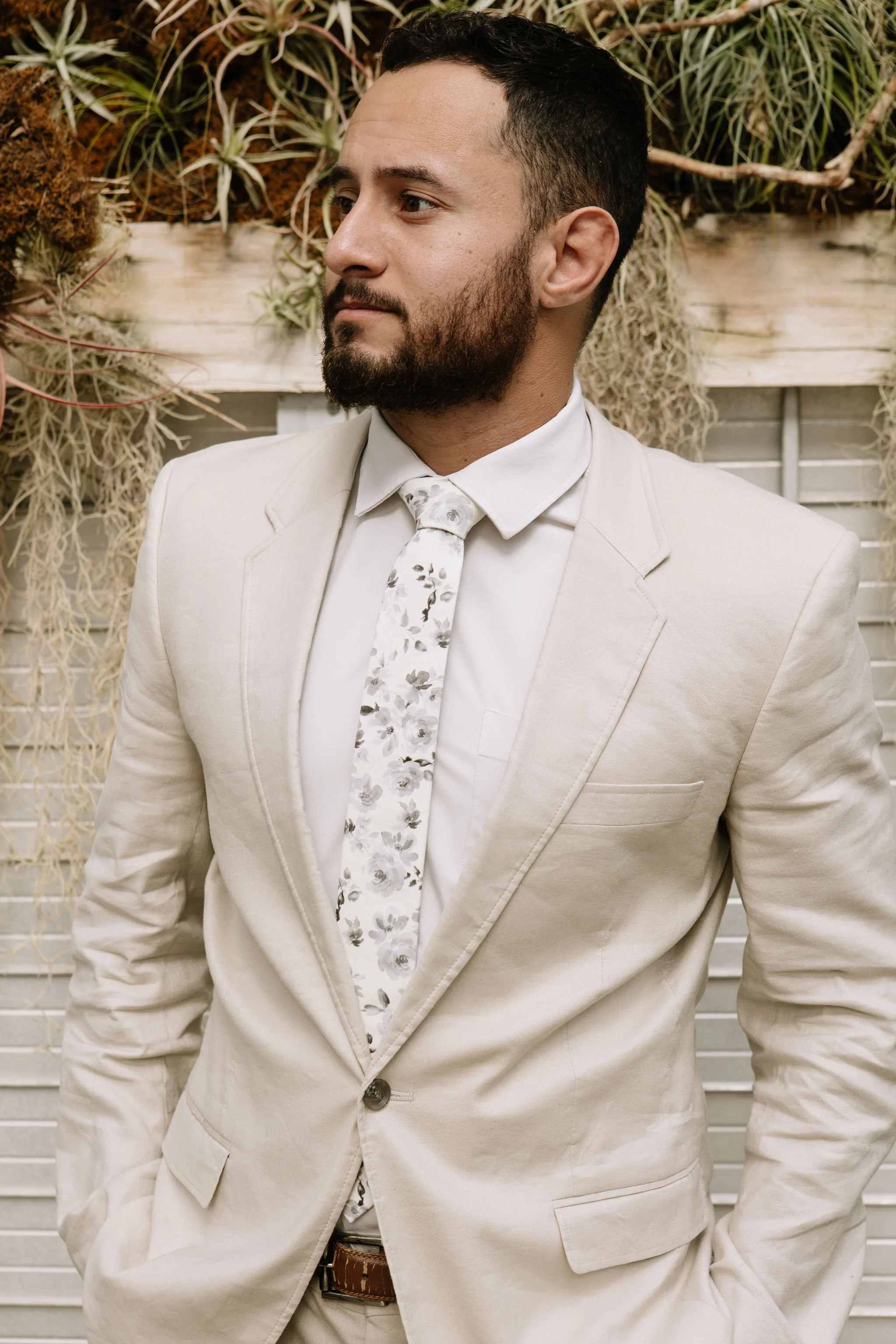 French Floral Men's Tie - Image 7