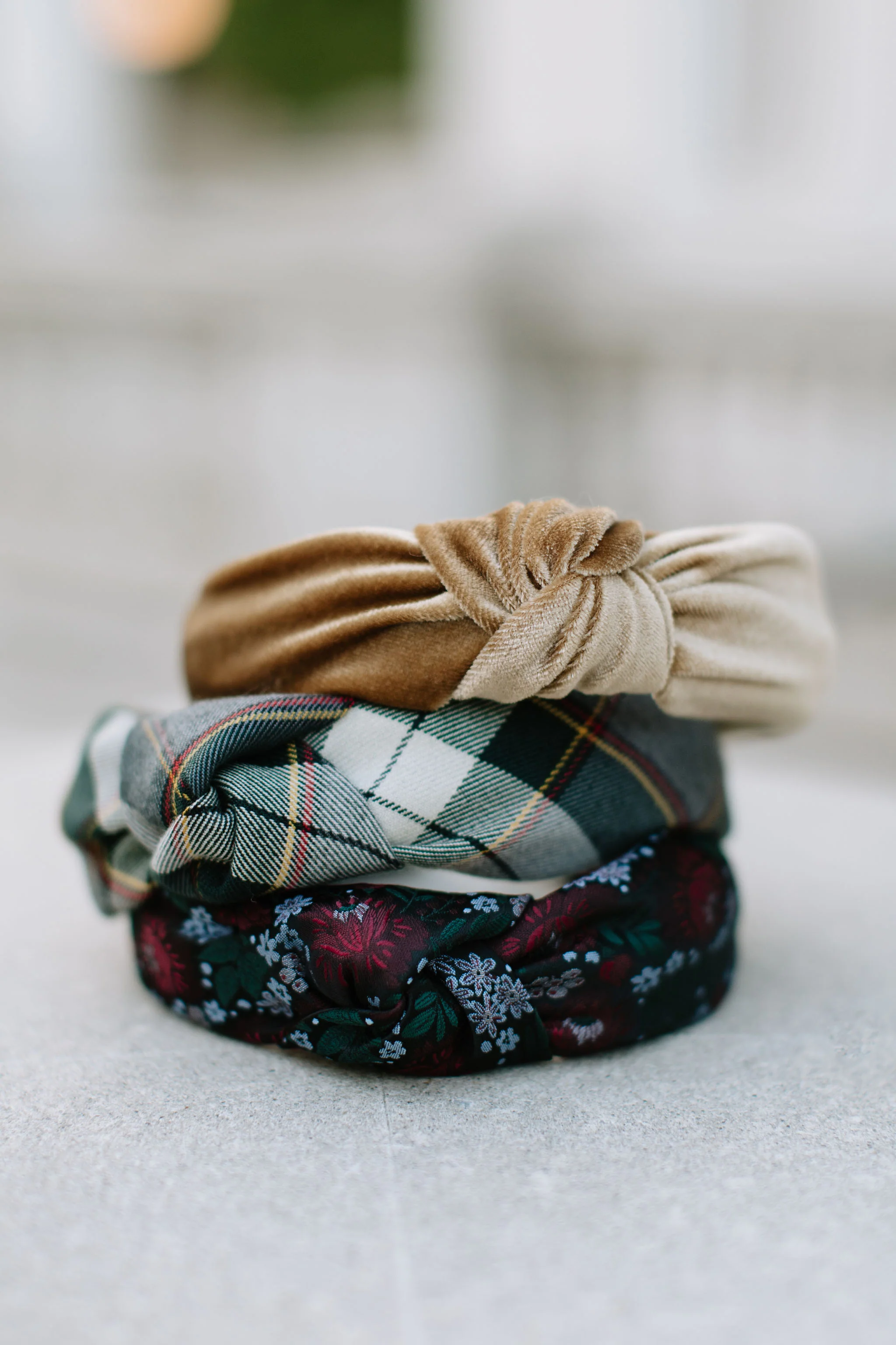 Gold Velvet Knotted Headband - Image 11