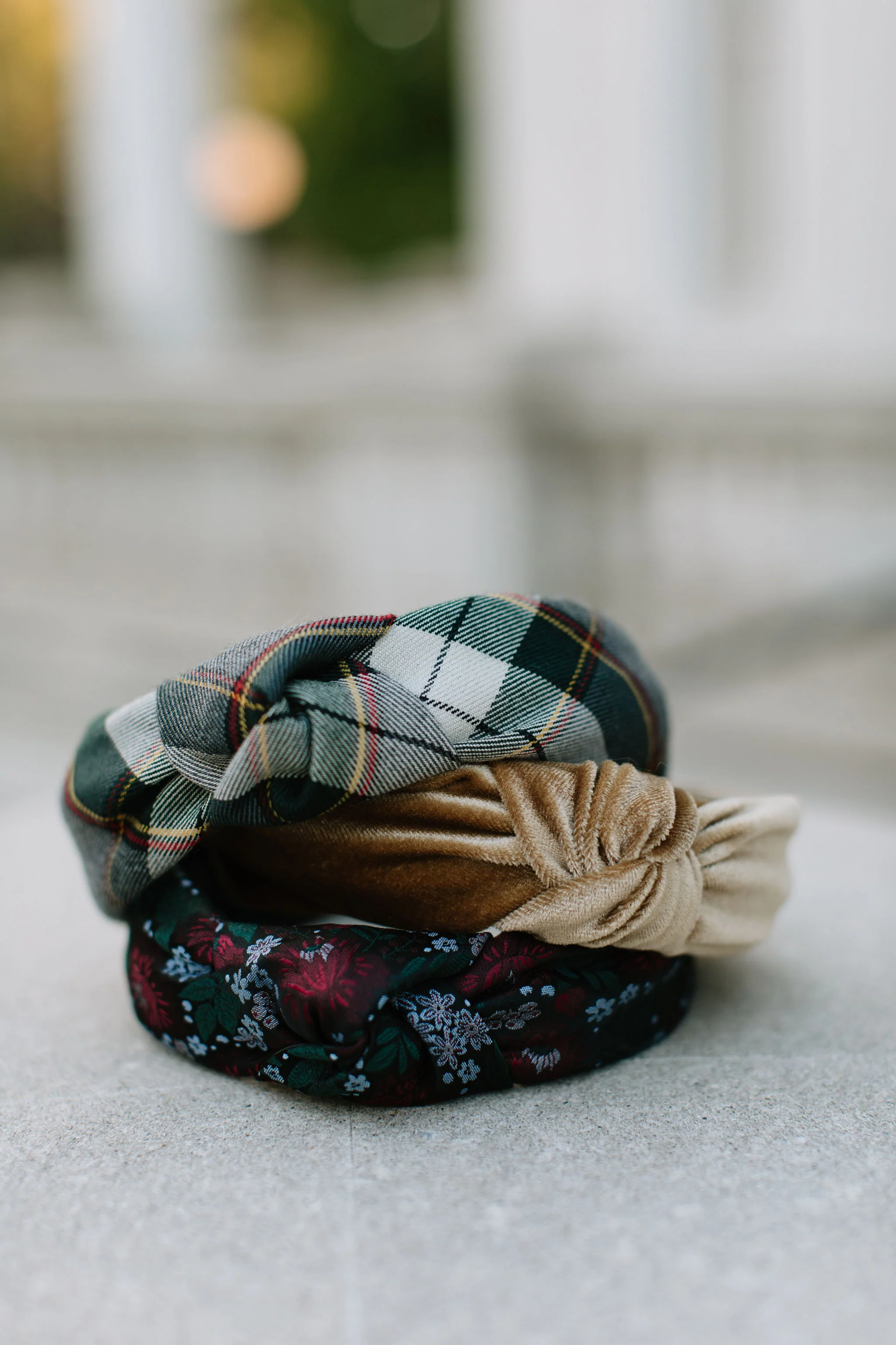 Gold Velvet Knotted Headband - Image 12