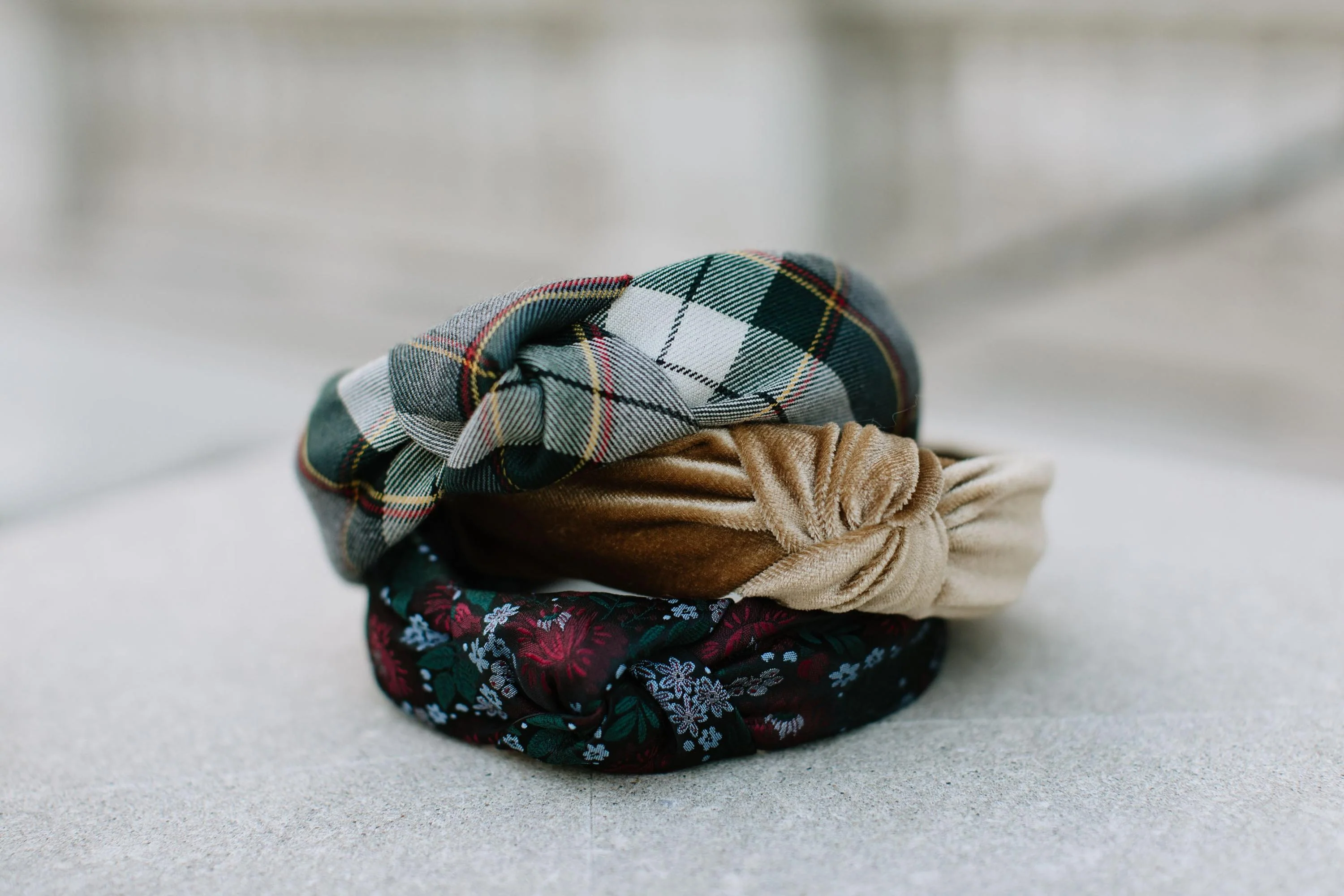 Gold Velvet Knotted Headband - Image 13