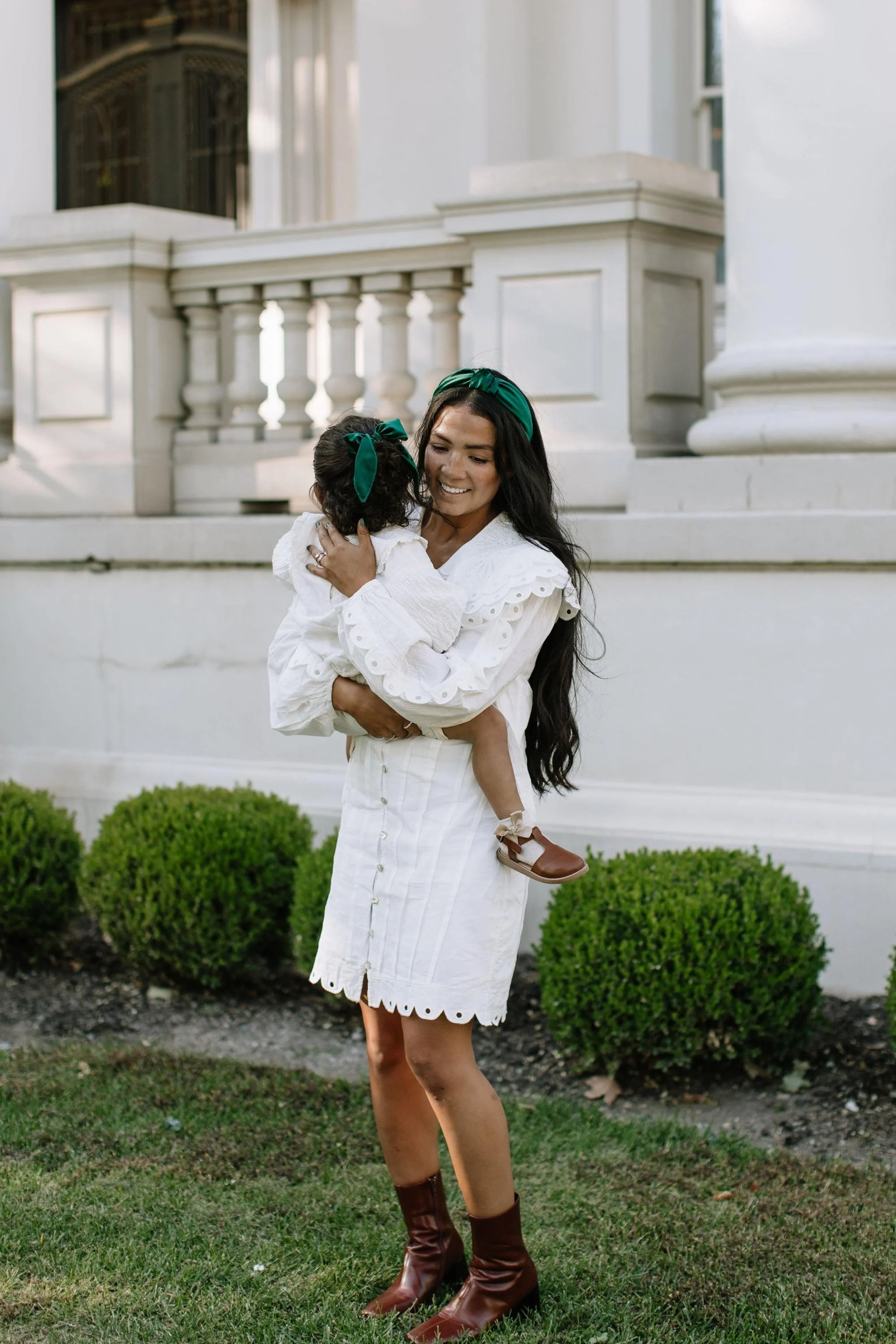 Green Velvet Darling Hair Bow - Image 11