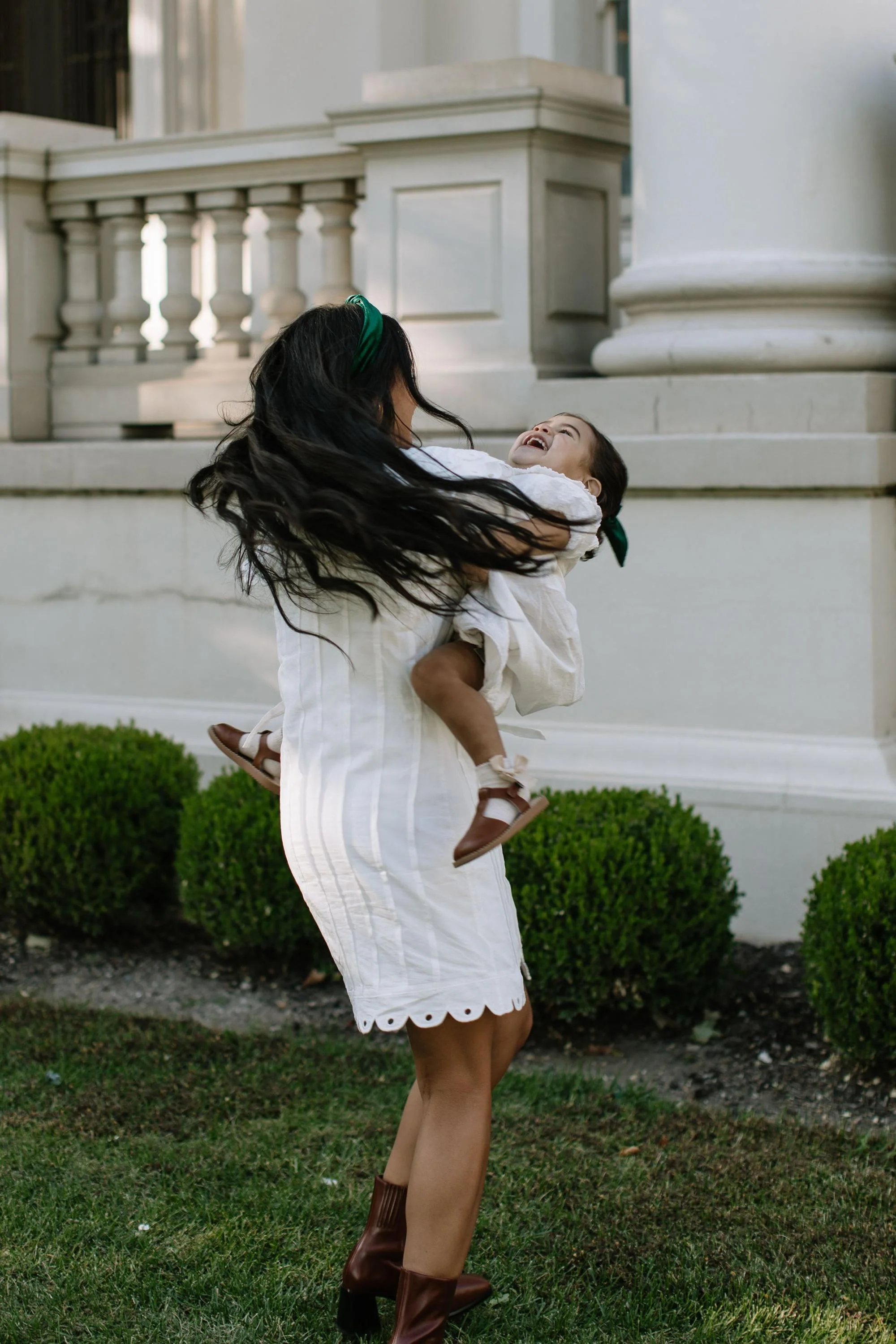 Green Velvet Darling Hair Bow - Image 9