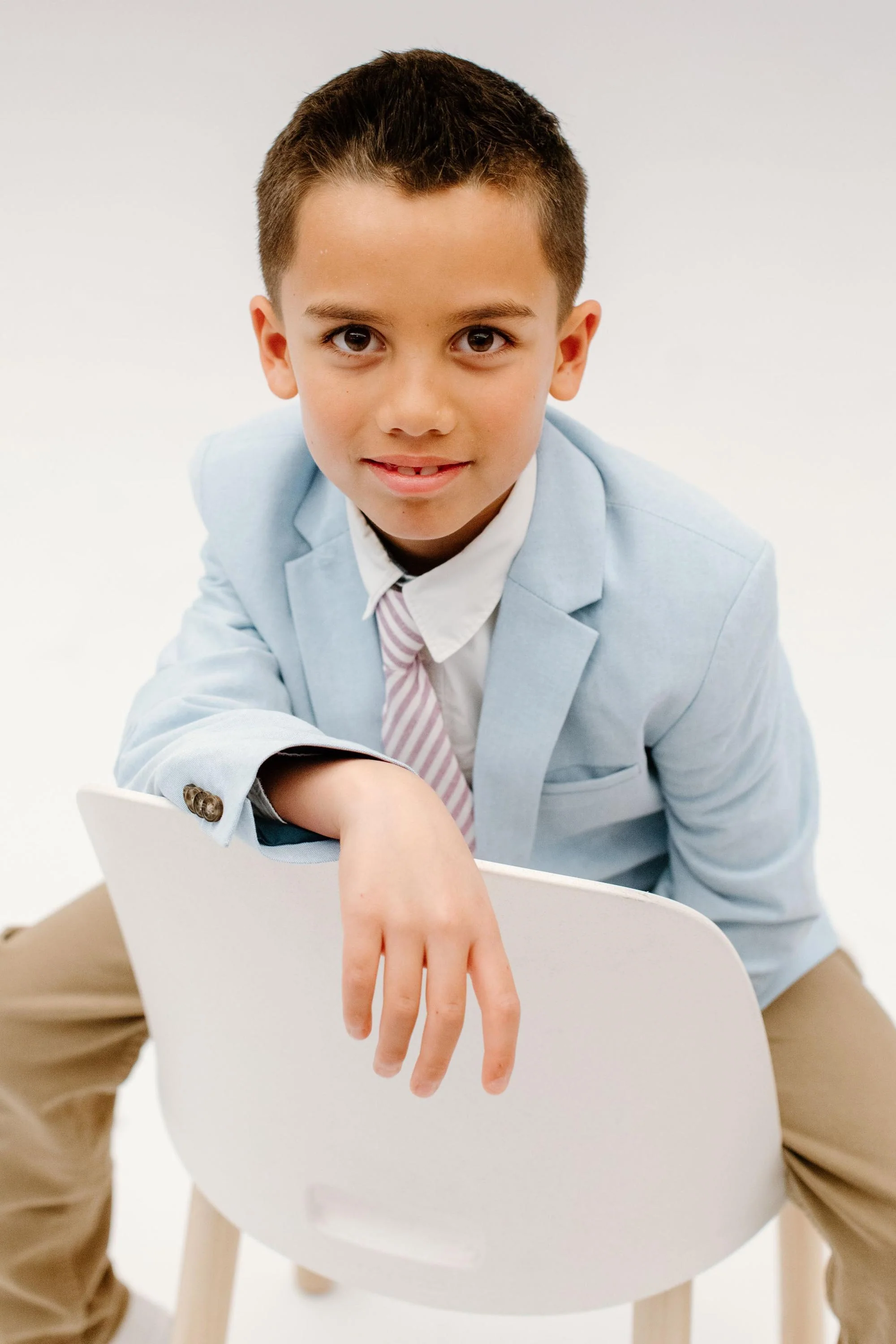 Iris Stripe Boys Tie - Image 4