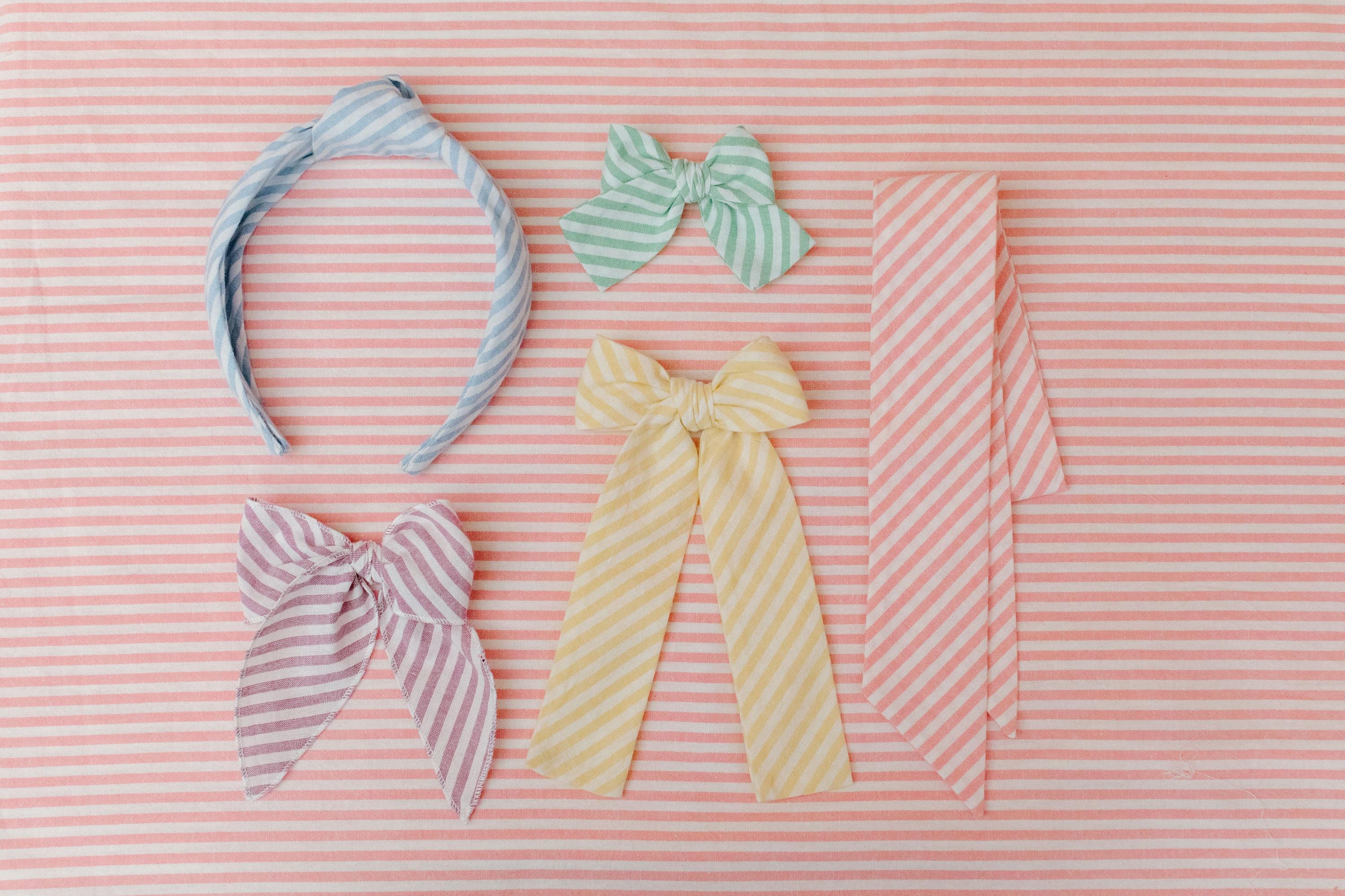Iris Stripe Lady Hair Bow - Image 5