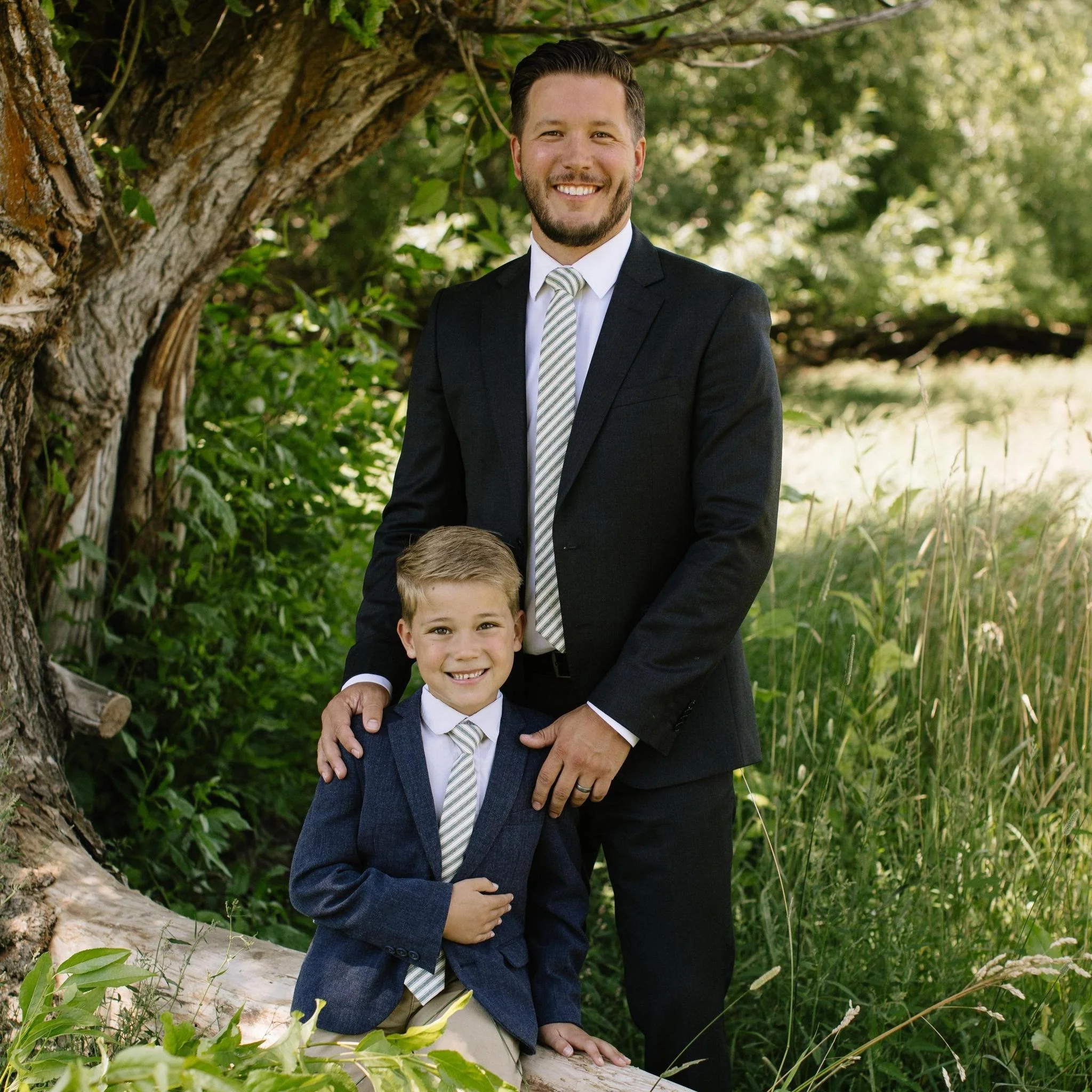 Juniper Stripe Men's Tie - Image 4