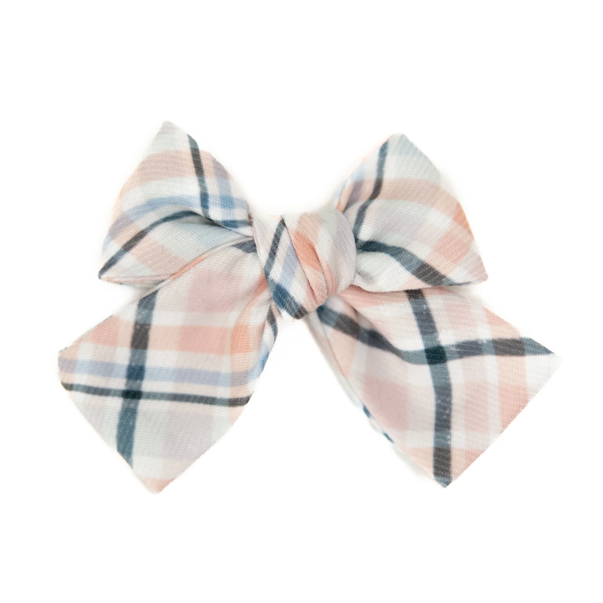 Larry Plaid Petite Hair Bow