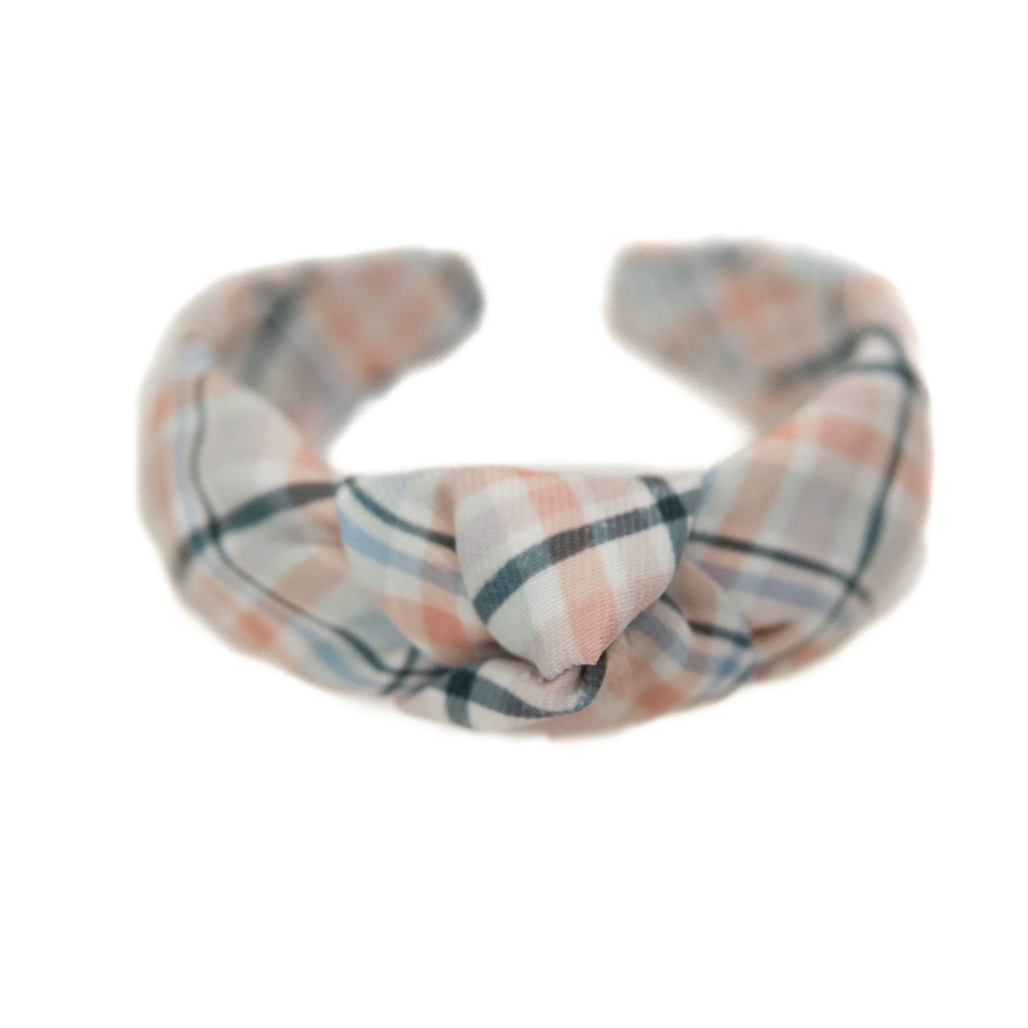 Larry Plaid Knotted Headband