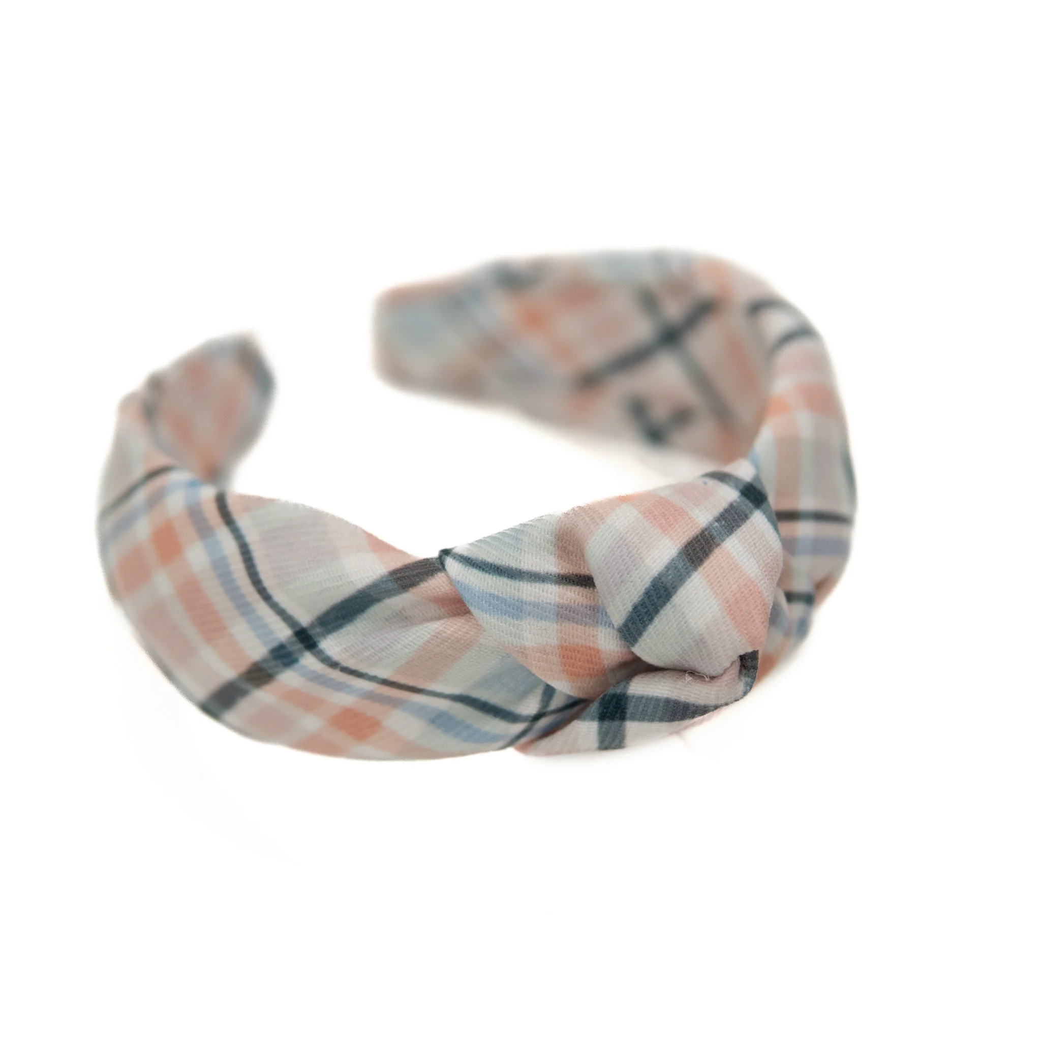 Larry Plaid Knotted Headband - Image 4