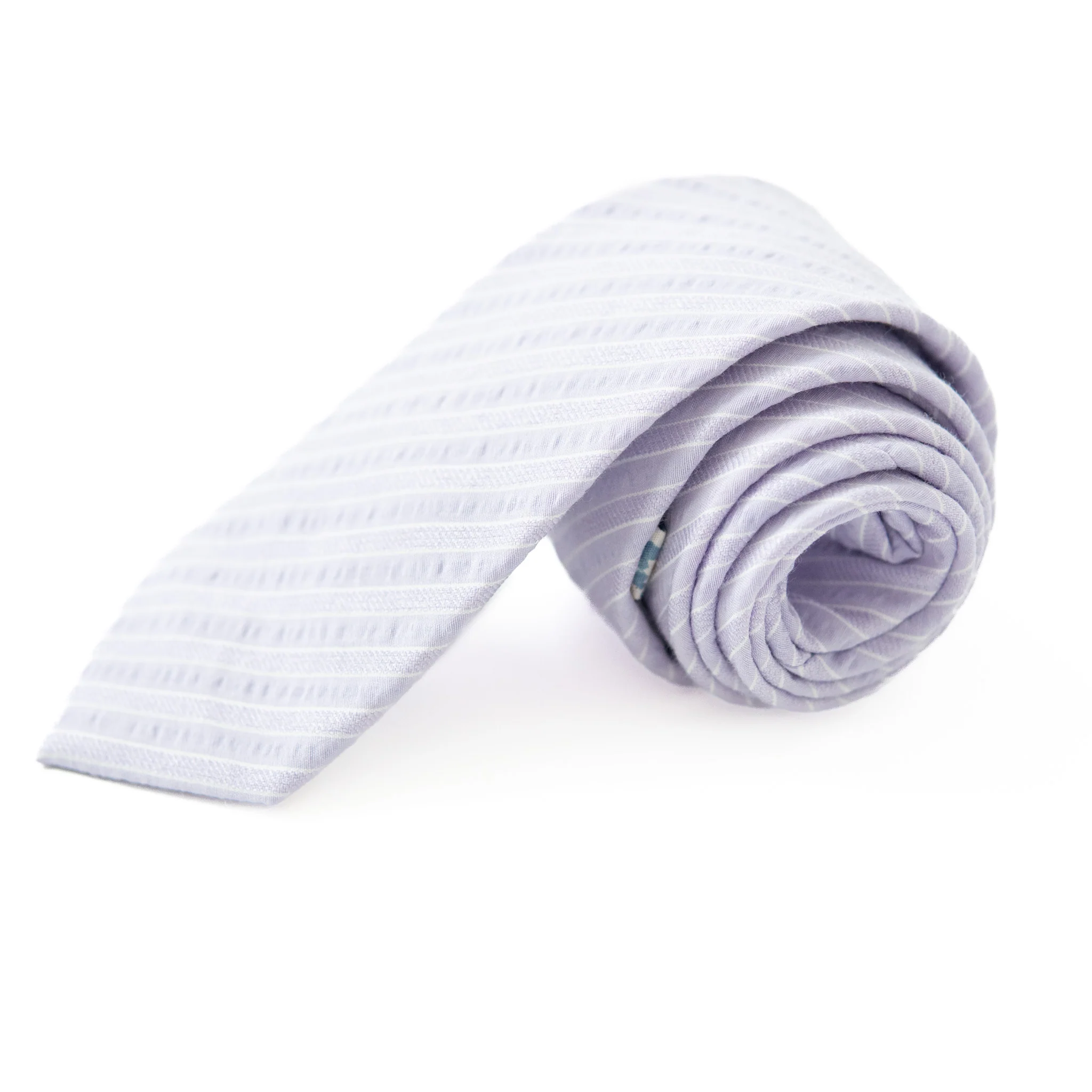 Lavender Stripe Men's Tie - Image 4