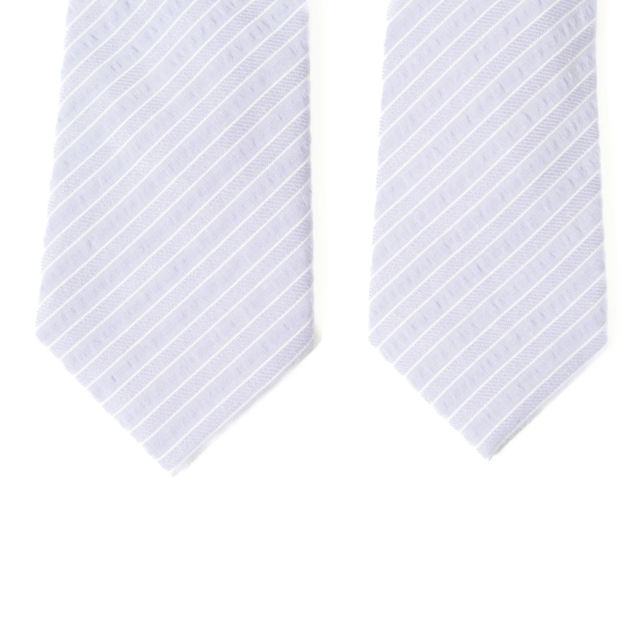 Lavender Stripe Men's Tie - Image 5