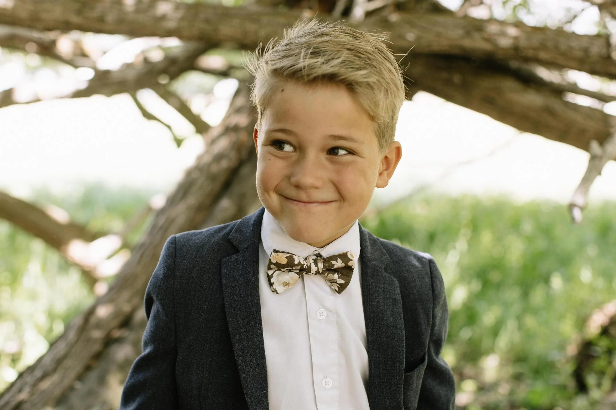 Magnolia Floral Boys Bow Tie - Image 4