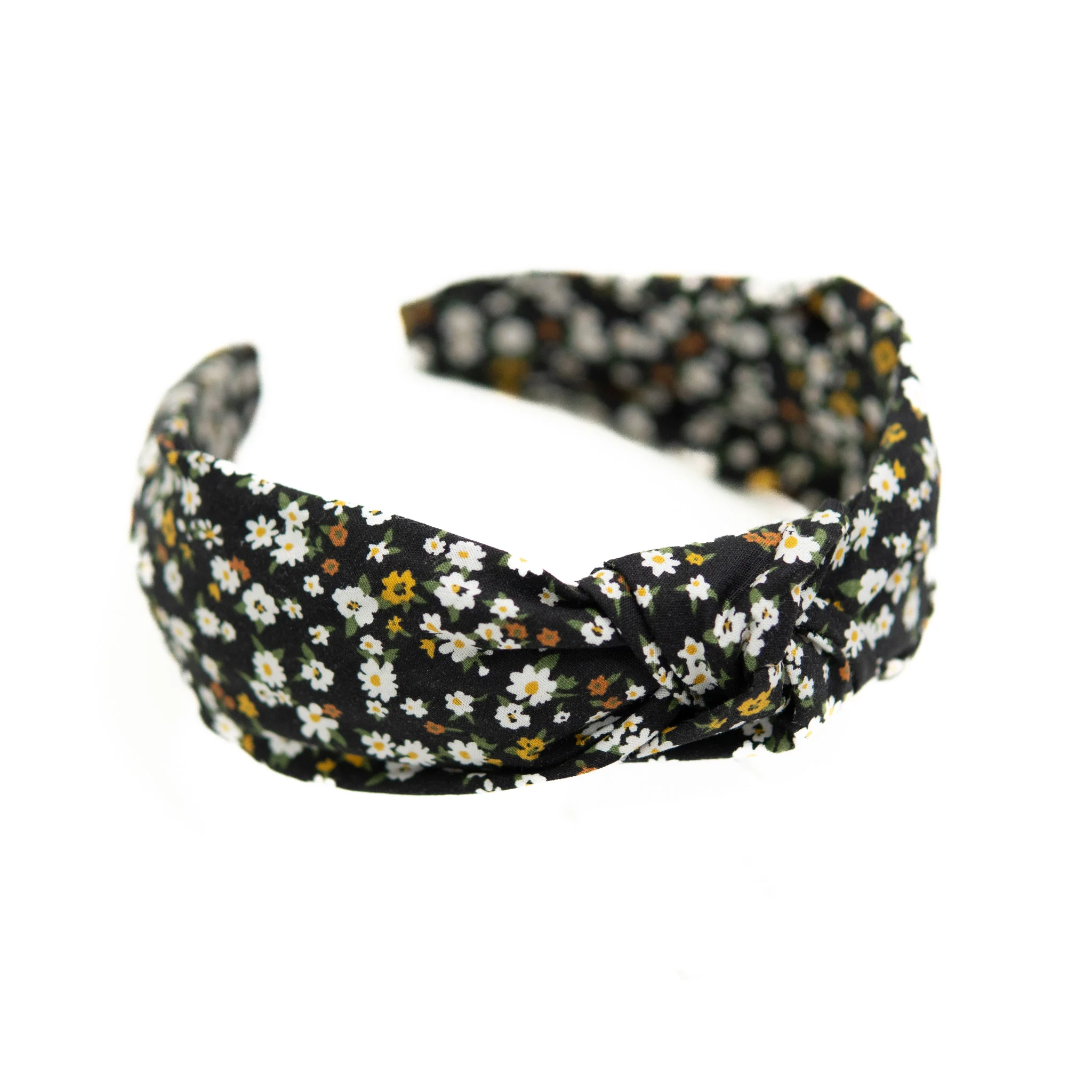 Midnight Floral Knotted Headband - Image 3