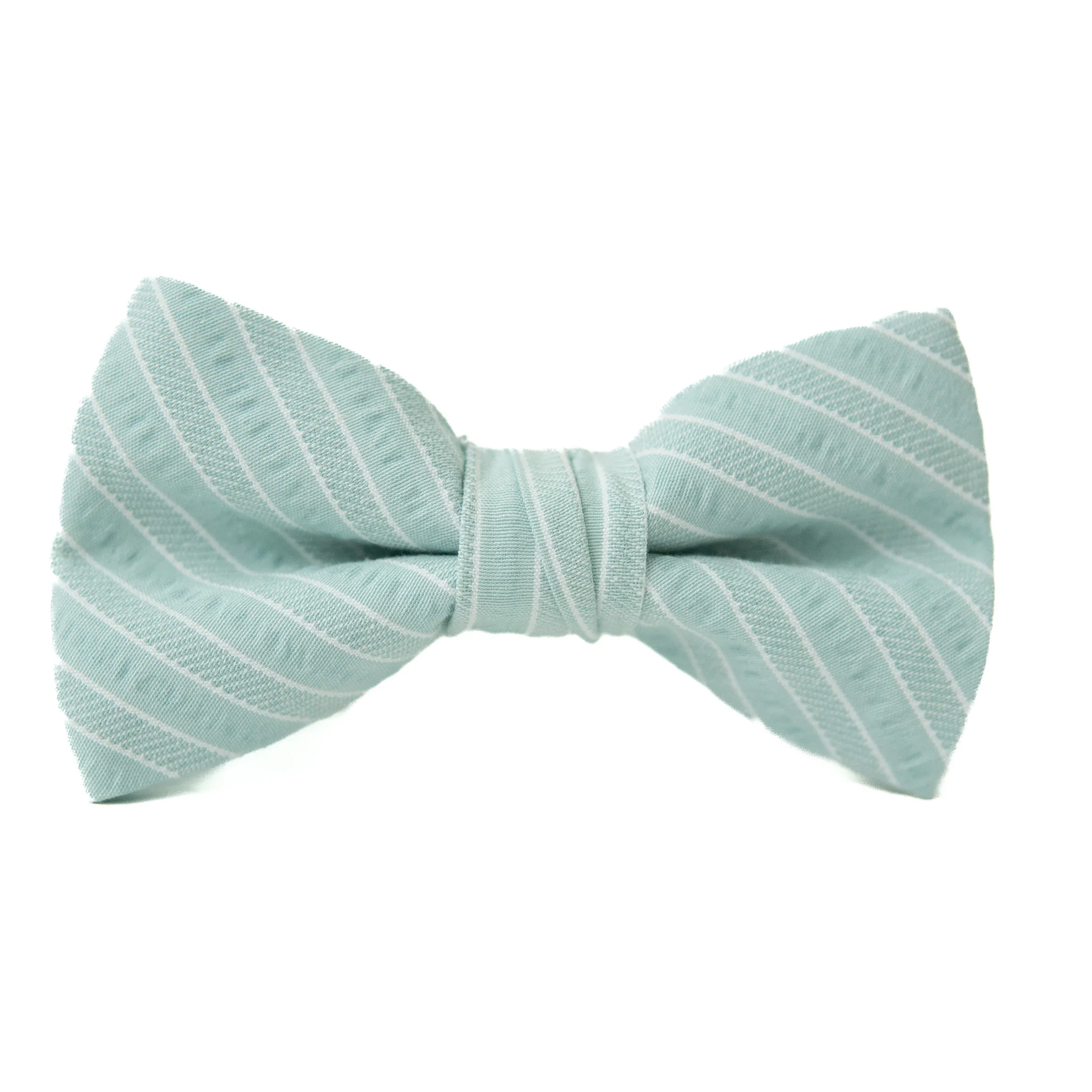 Mint Stripe Bow Tie for Boys