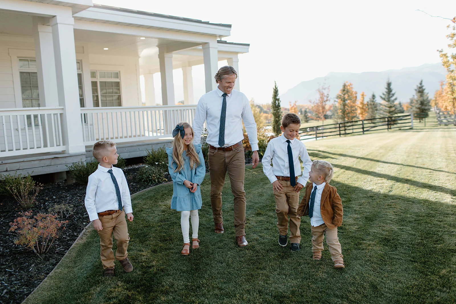 Navy Dot Boys Tie - Image 4