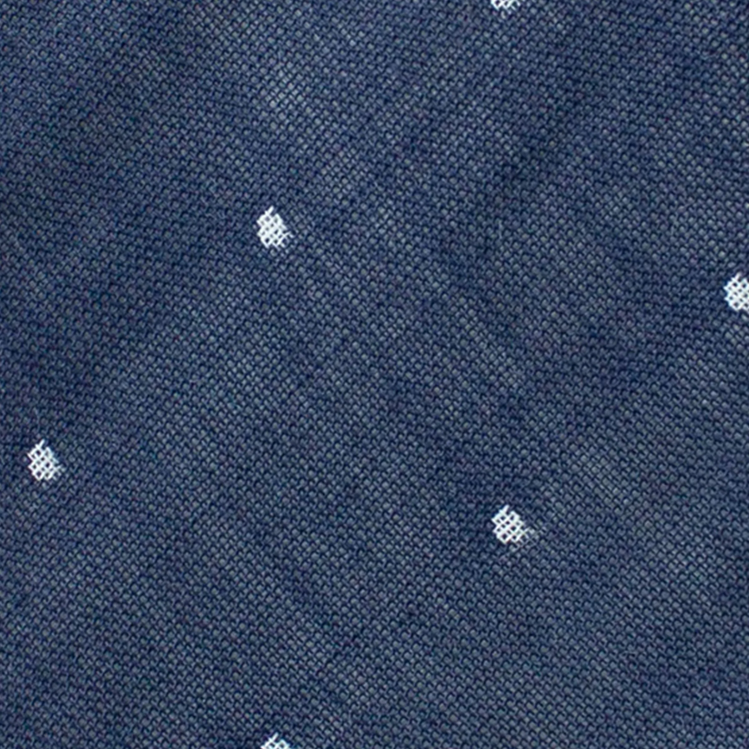 Navy Dot Petite Hair Bow - Image 3