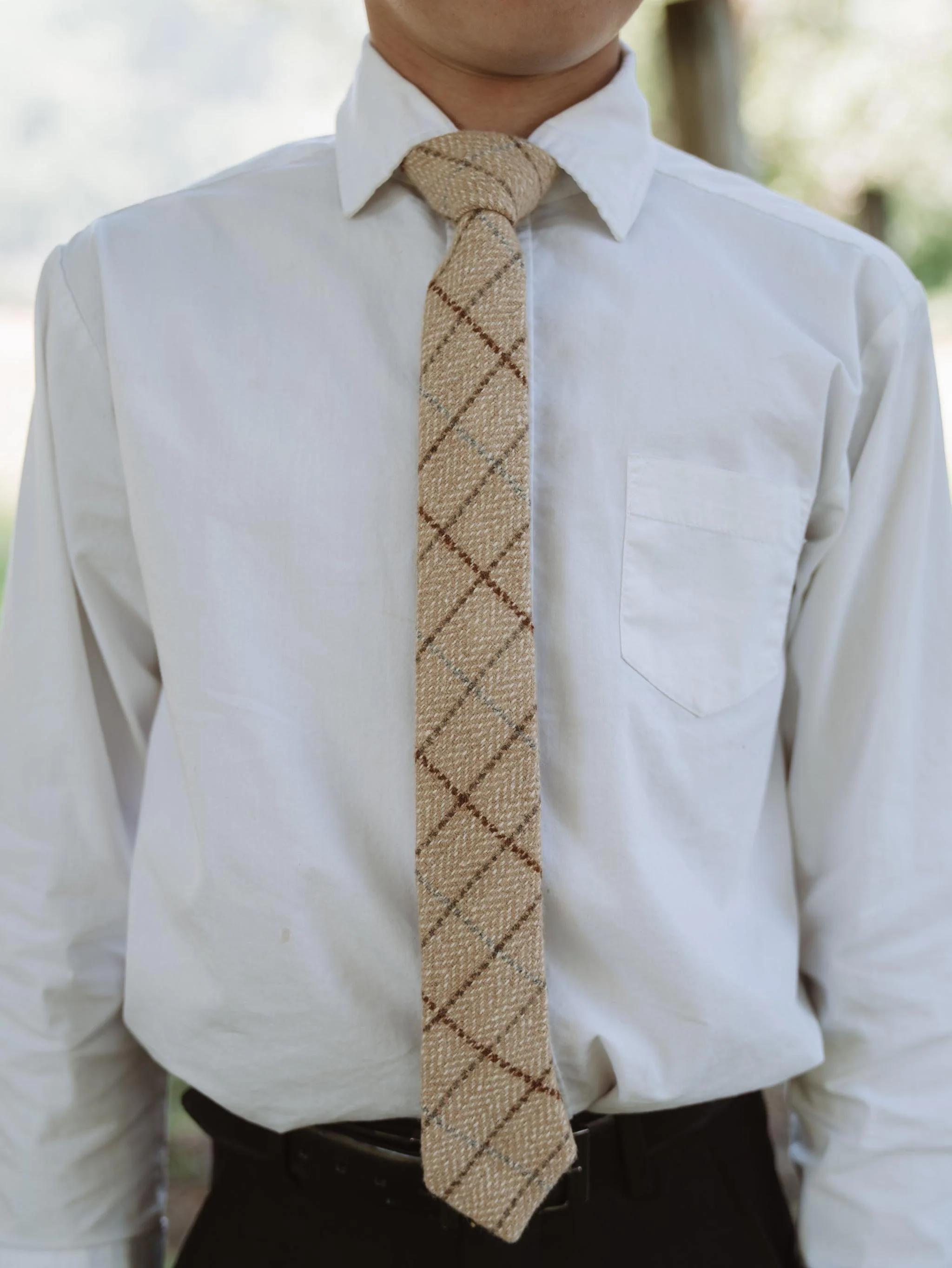 Newton Tweed Boys Tie - Image 2