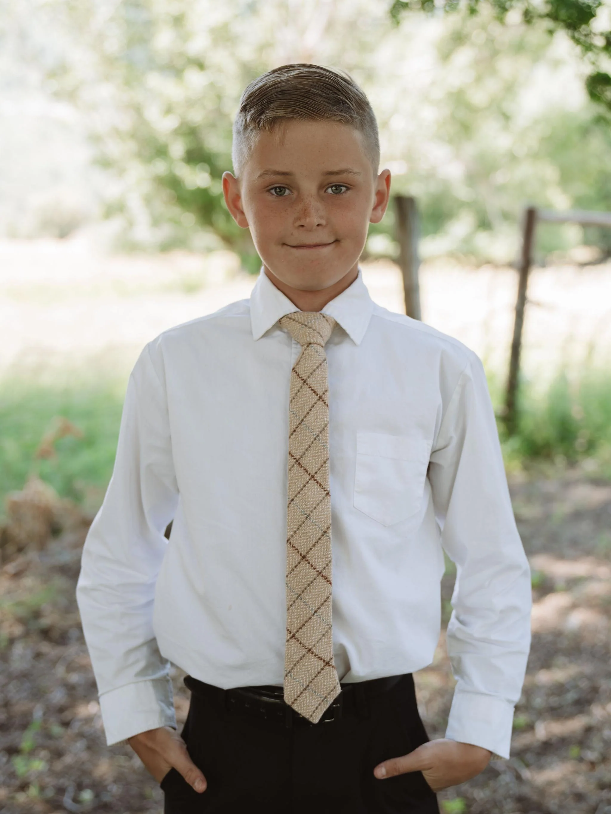 Newton Tweed Boys Tie - Image 5