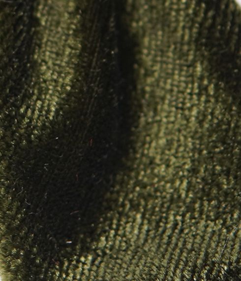 Olive Green Velvet Darling Hair Bow - Image 2