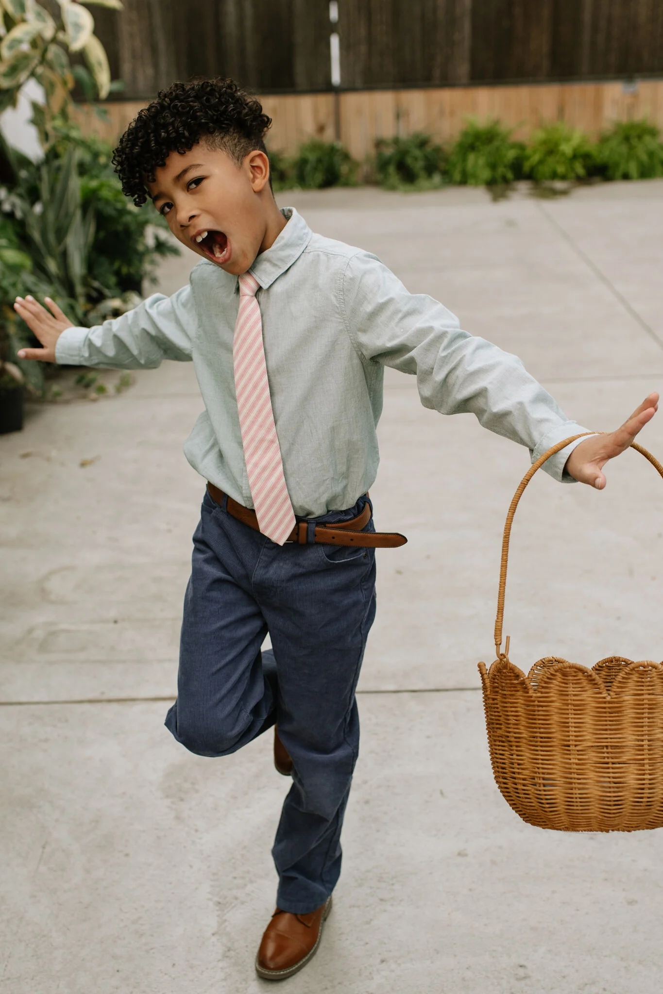 Peony Stripe - Boys Tie - Image 7