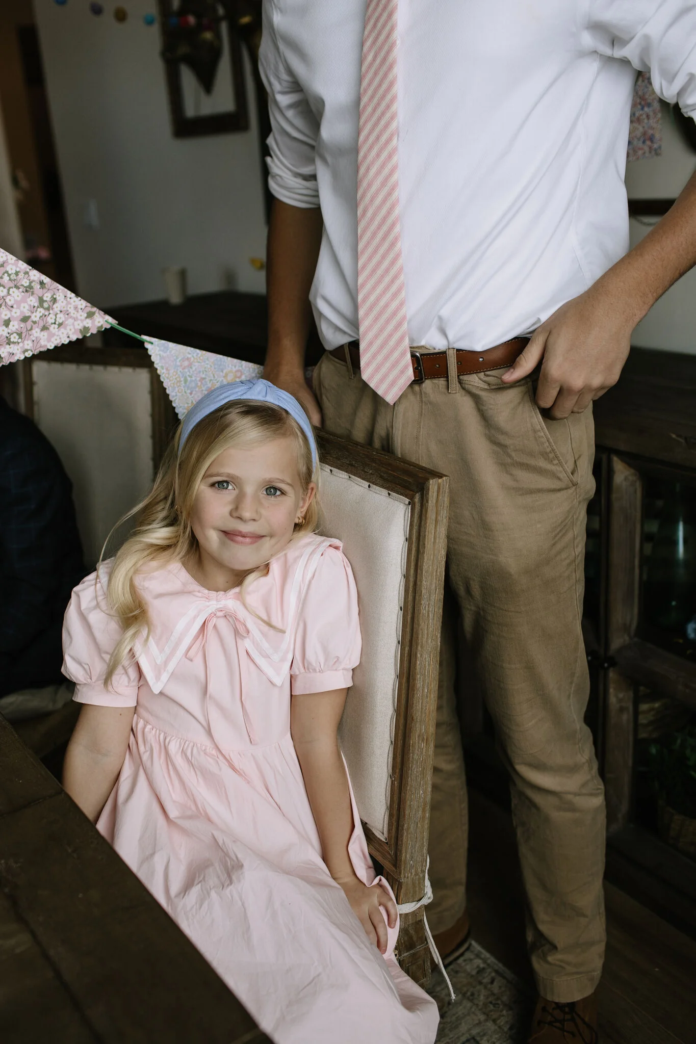 Peony Stripe - Men's Tie - Image 4