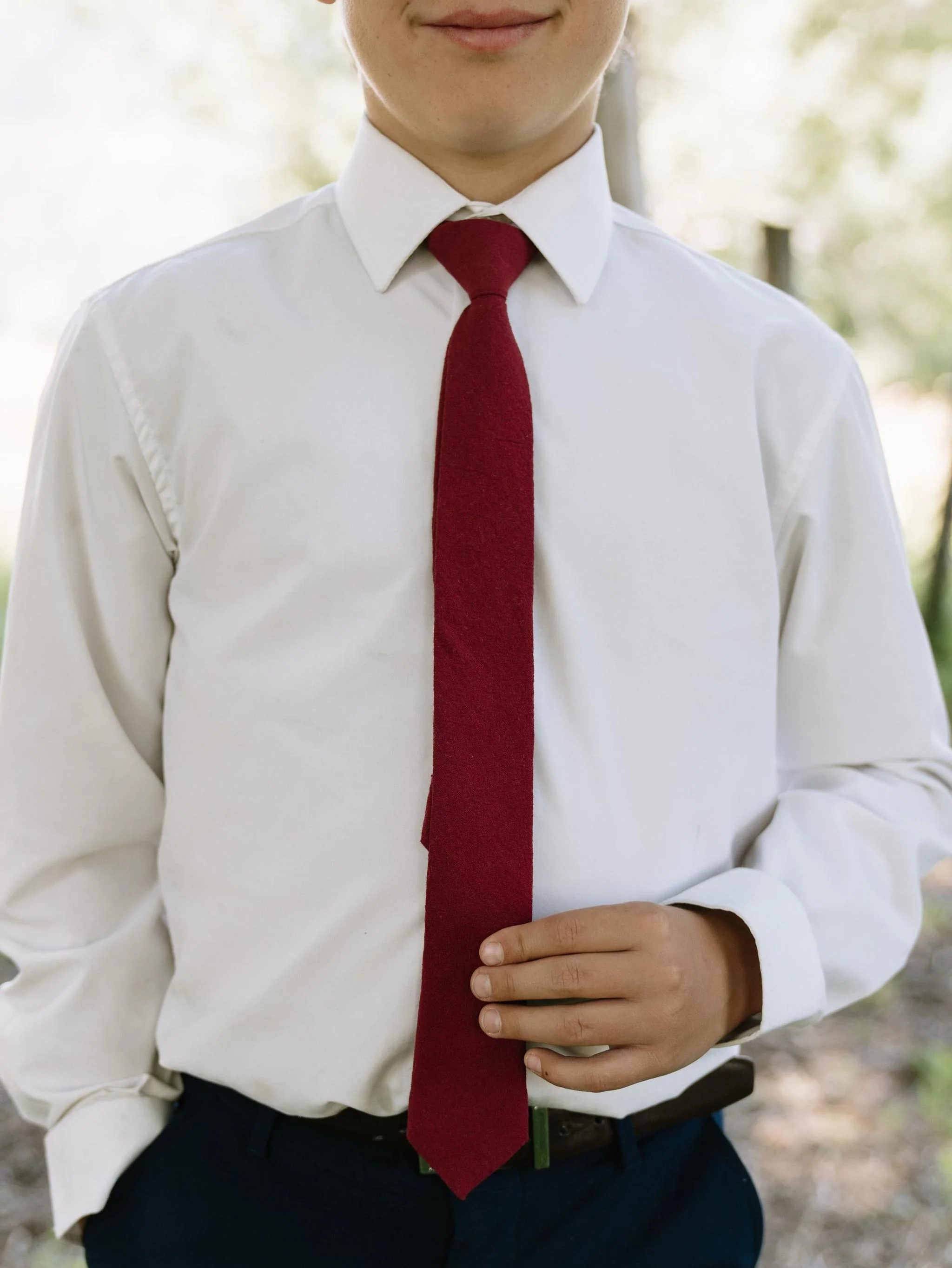 Plum Youth Tie - Image 2