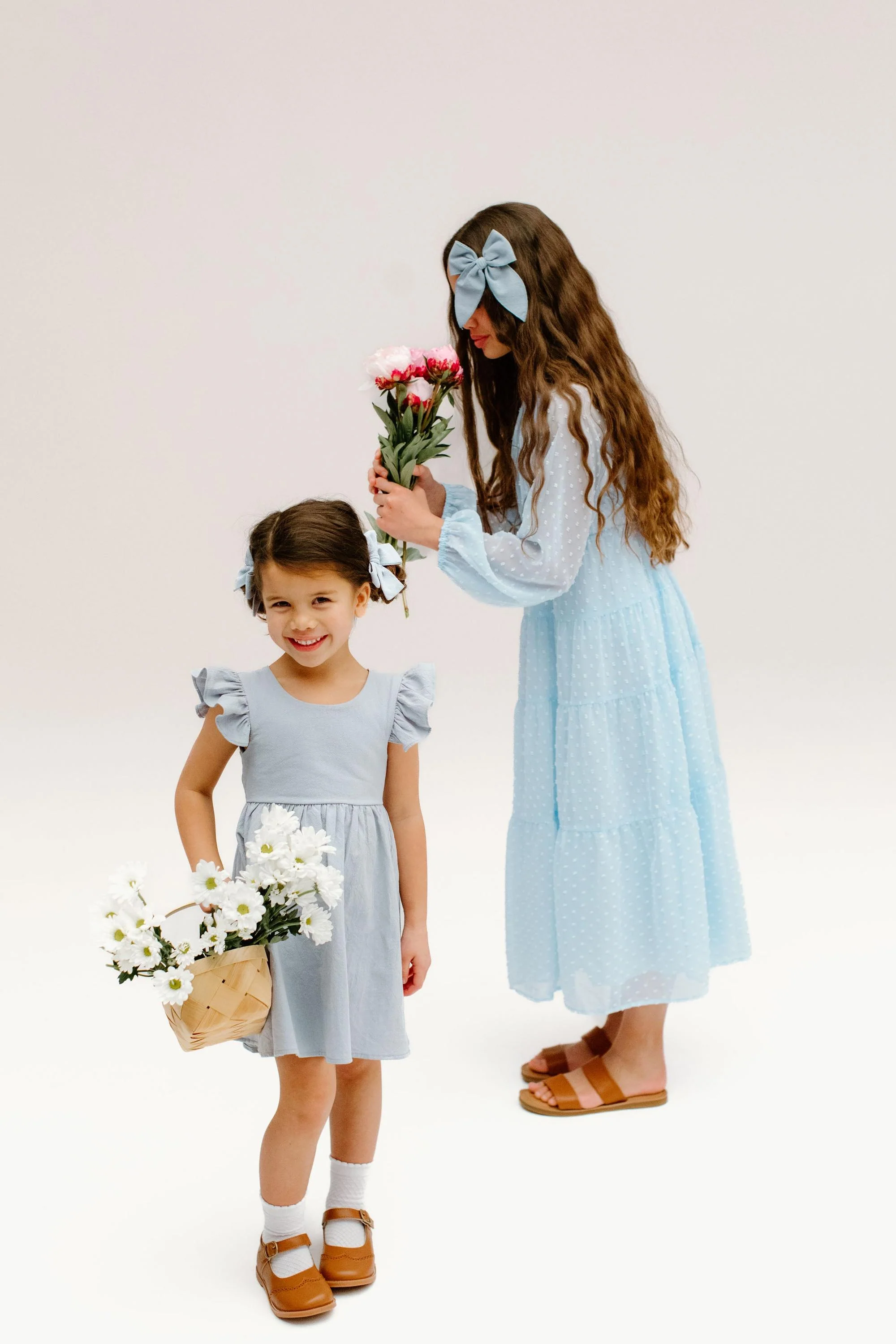 Powder Blue - Petite Hair Bow - Image 5