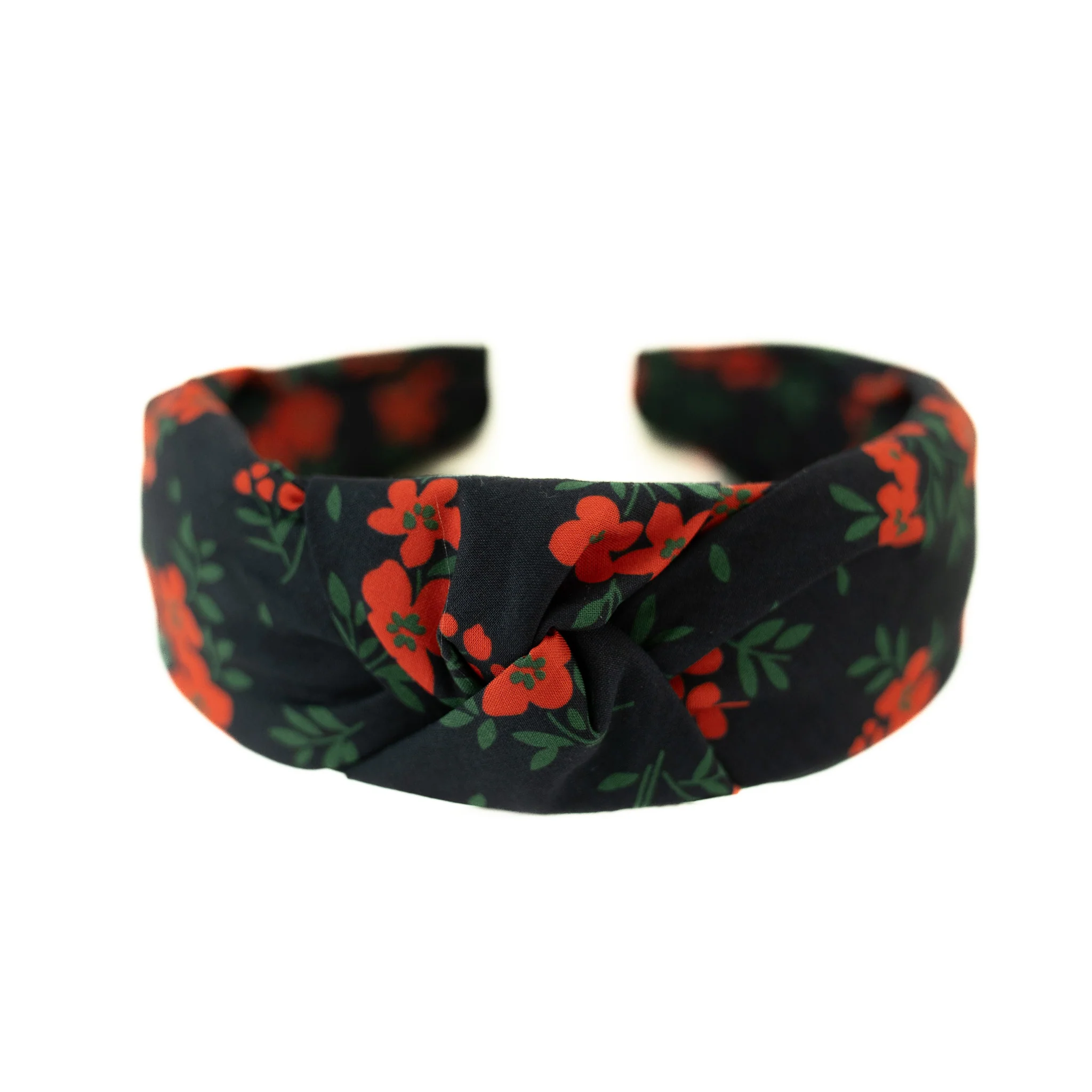 Red Hot Floral - Knotted Headband