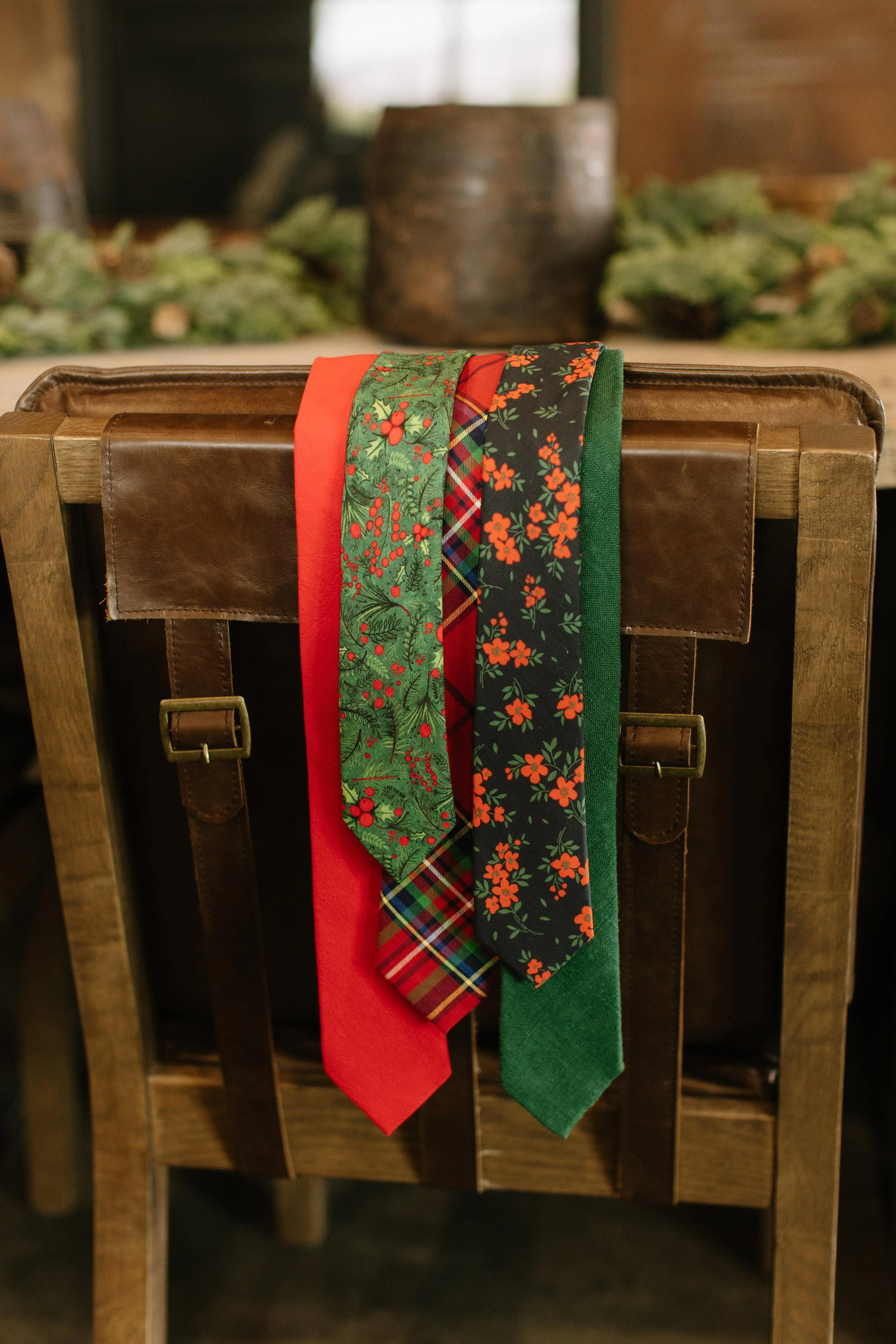 Red Hot Floral - Boys Bow Tie - Image 3