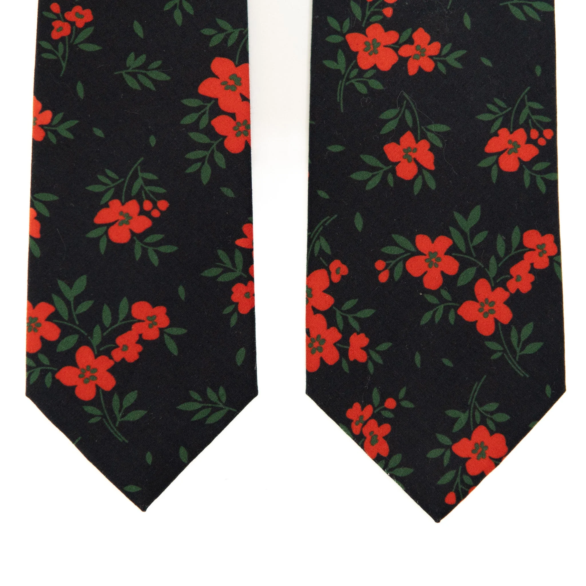 Red Hot Floral Mens Tie - Image 9