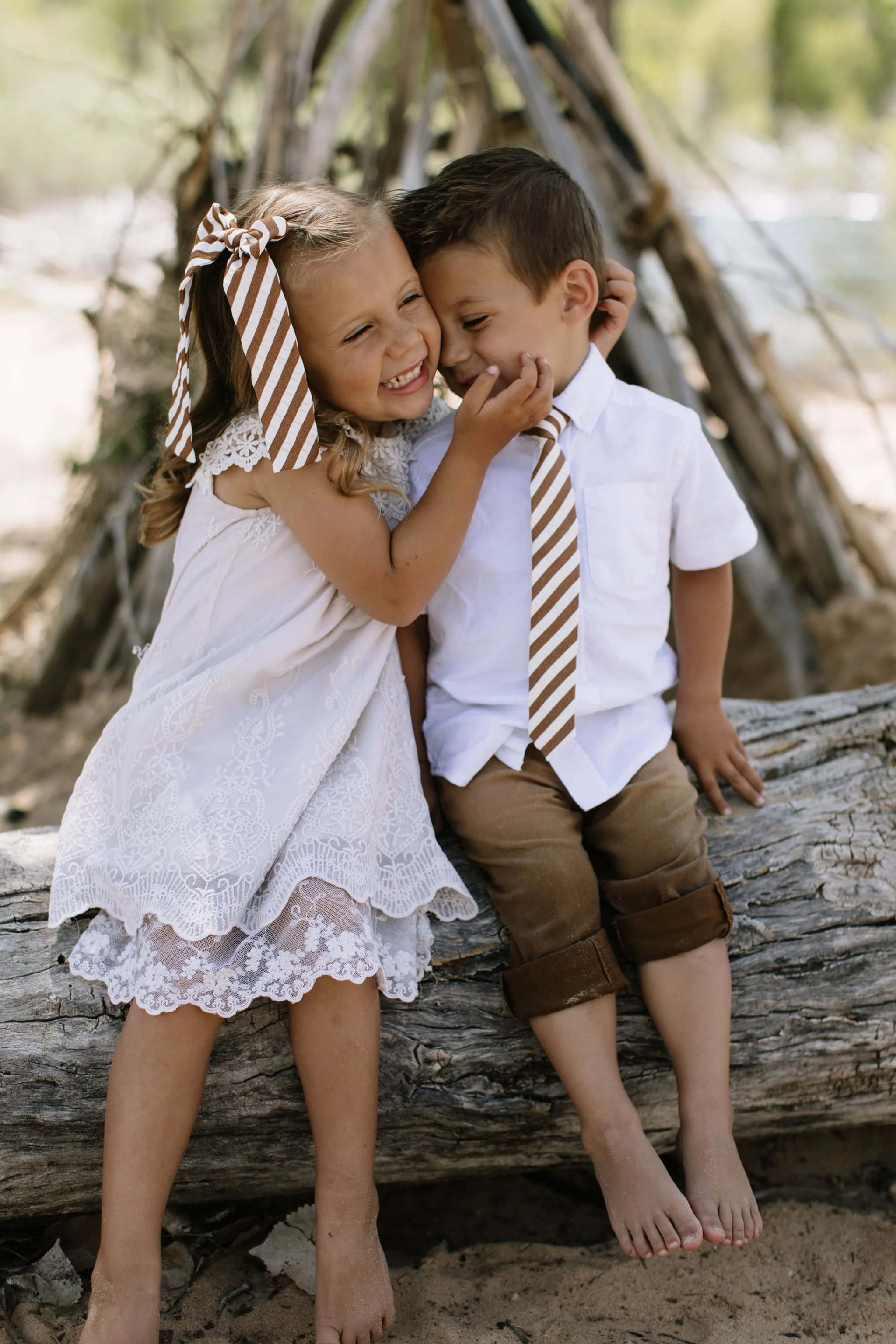 Russet Stripe Boys Tie - Image 4
