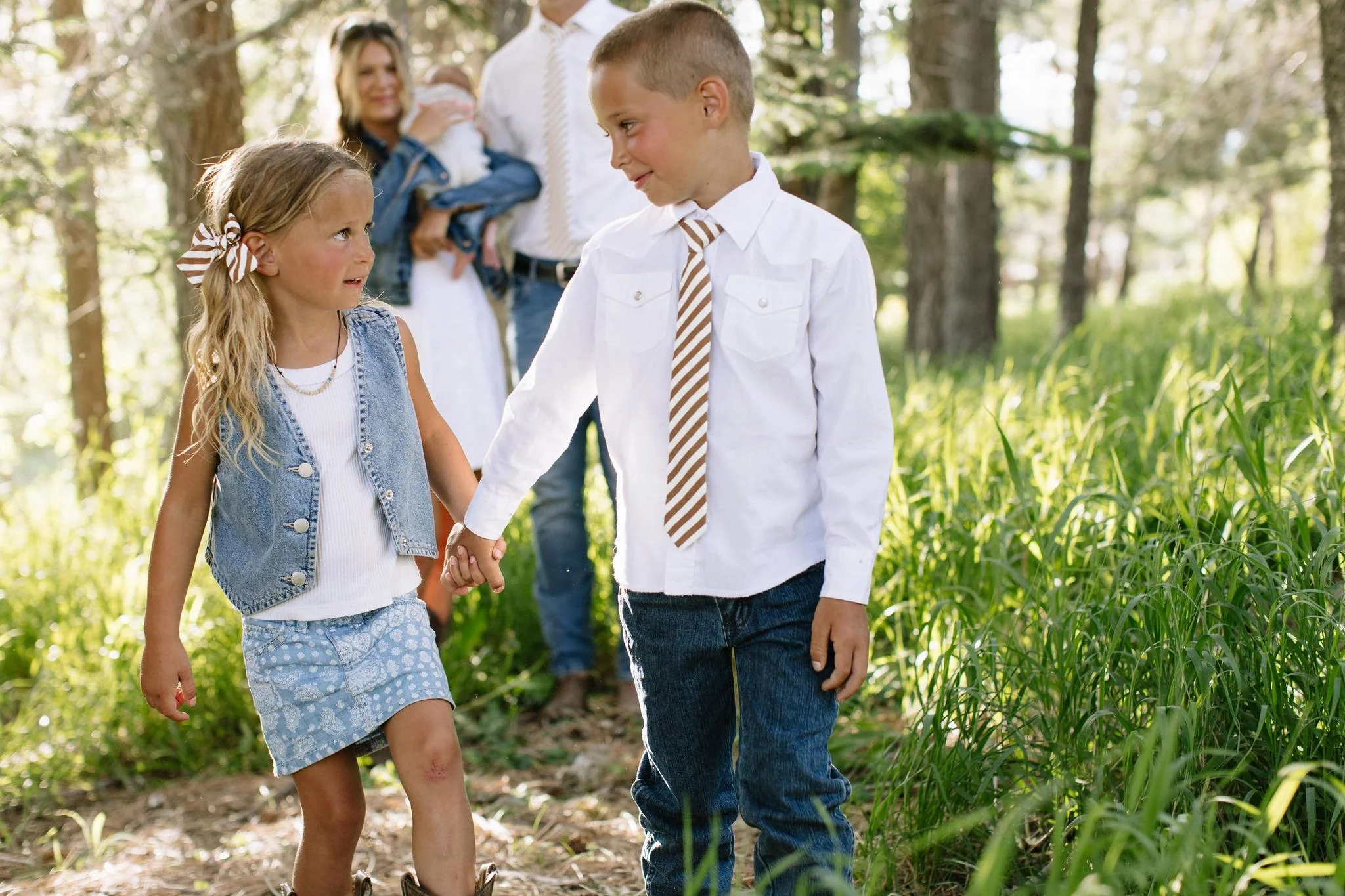 Russet Stripe Boys Tie - Image 5