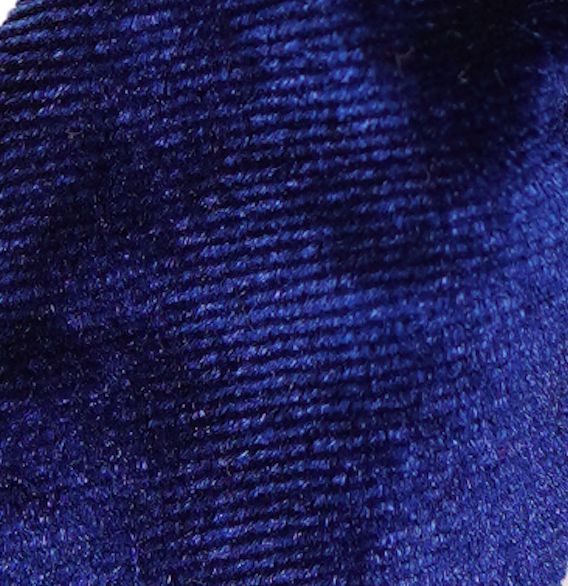 Sapphire Blue Velvet Lady Hair Bow - Image 2