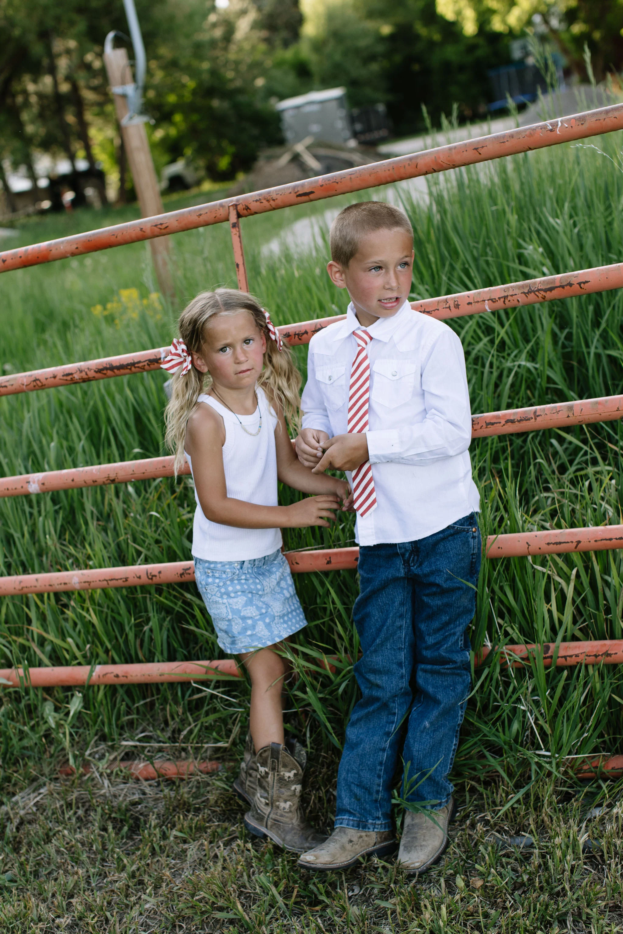 Scarlet Stripe Boys Tie - Image 3