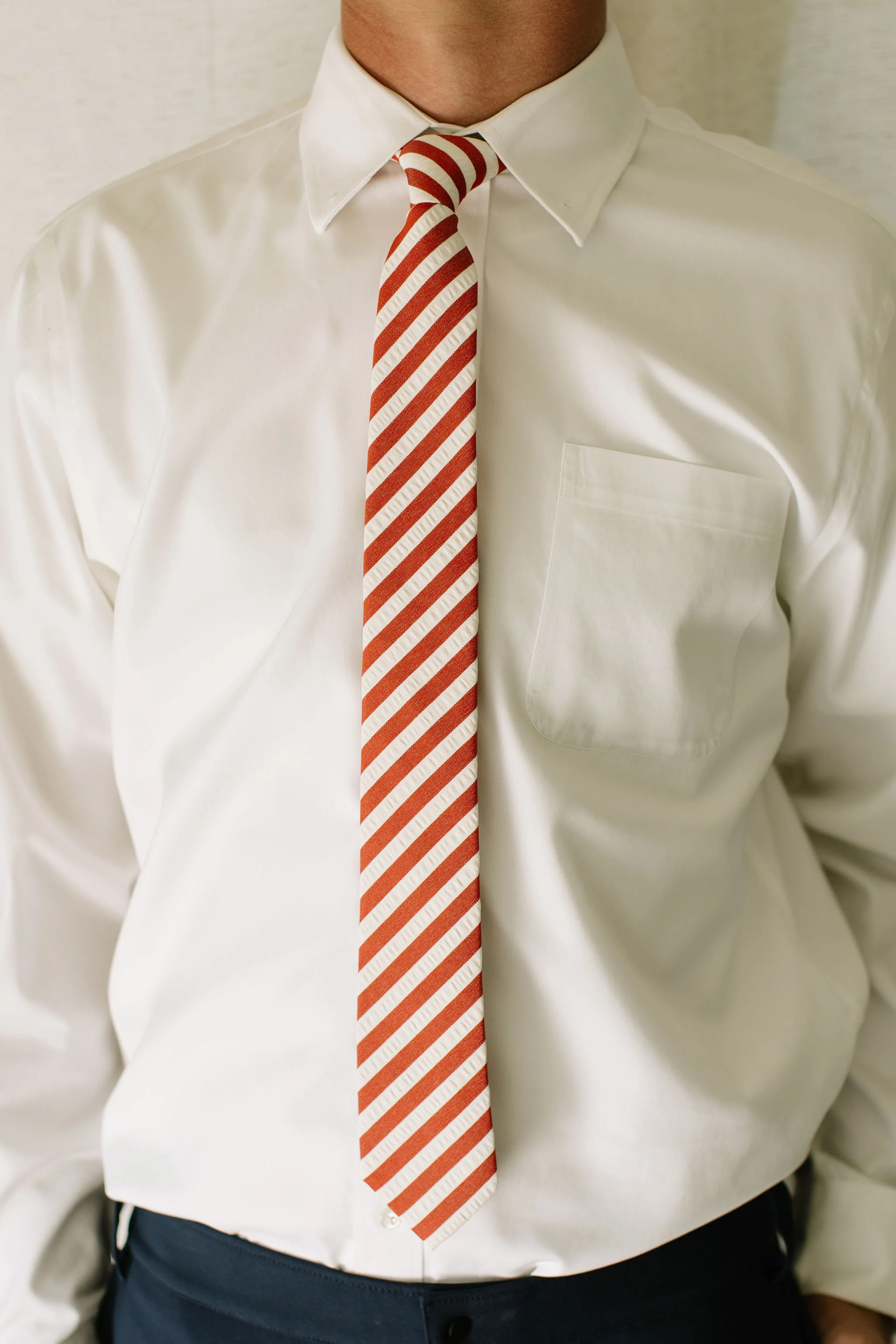 Scarlet Stripe Men's Tie - Image 6