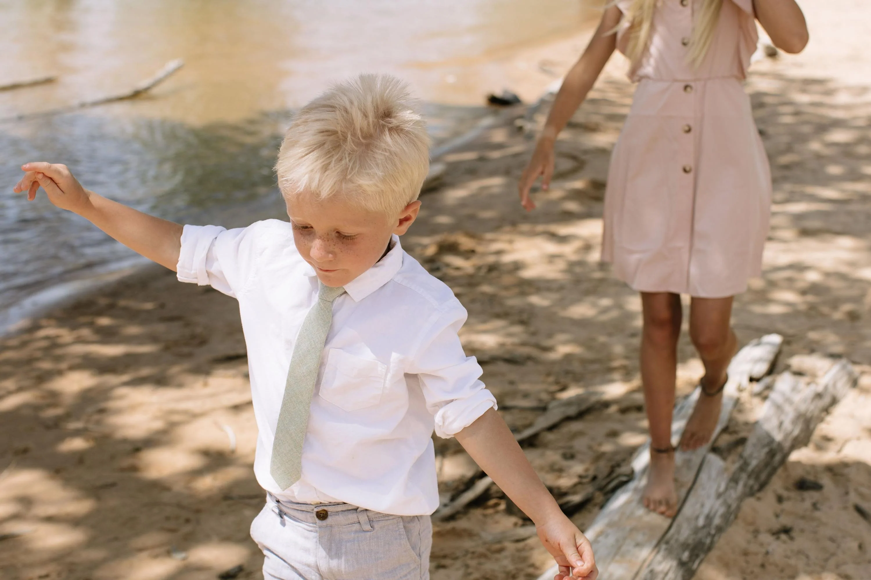Sea Foam Boys Tie - Image 2