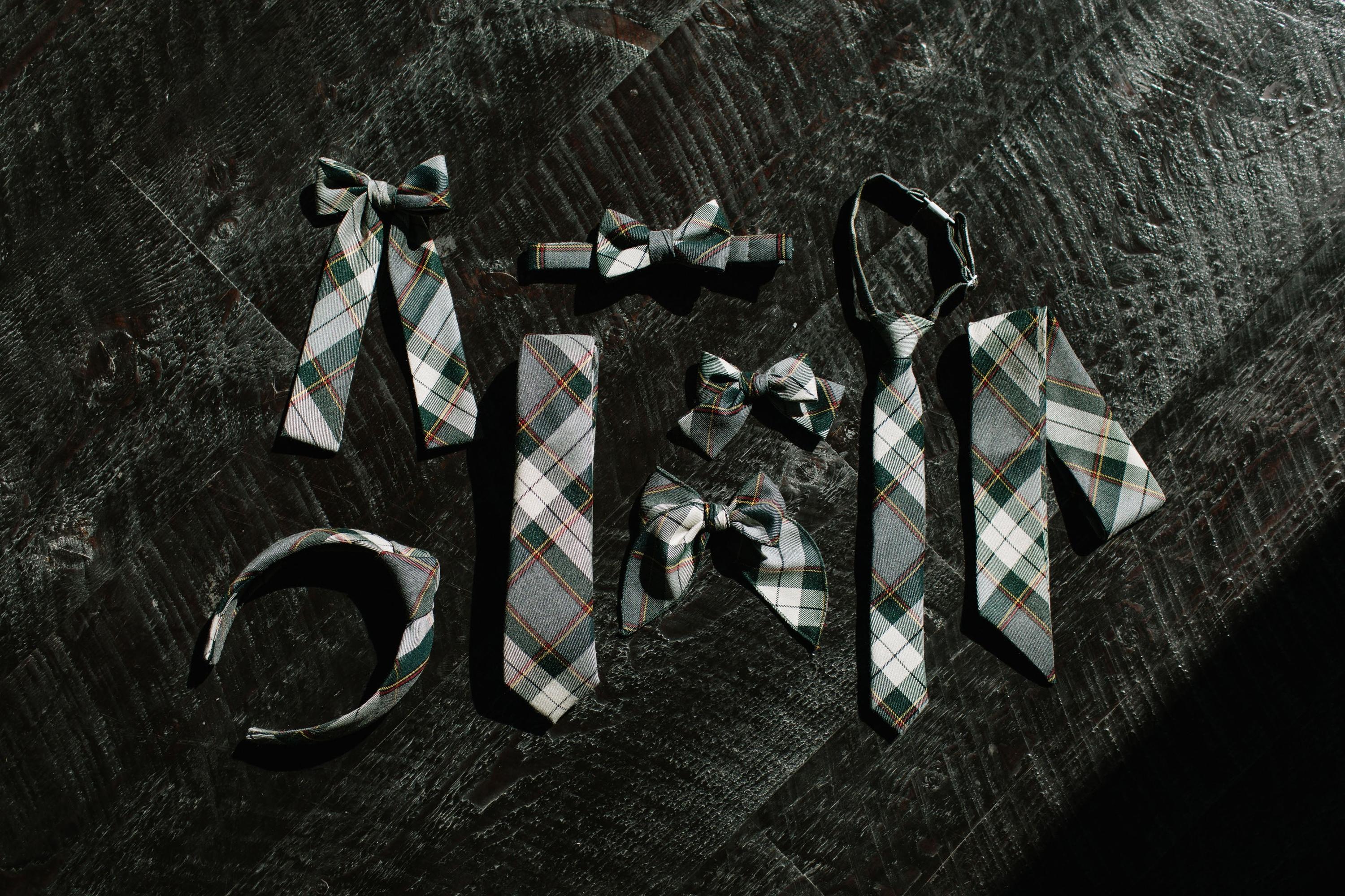 Spruce Plaid Hair Sash - Image 3