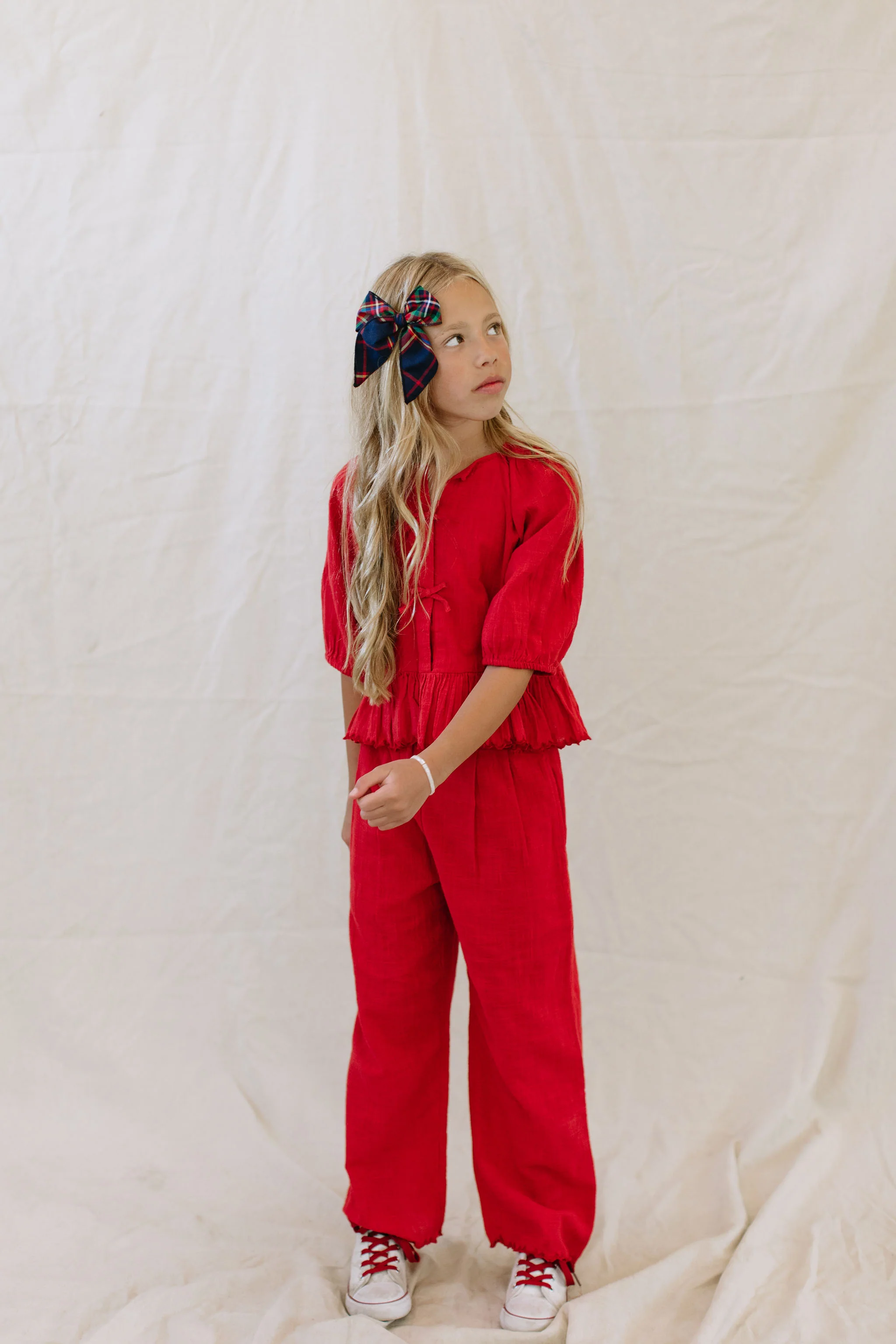Whistler Plaid Darling Hair Bow - Image 4